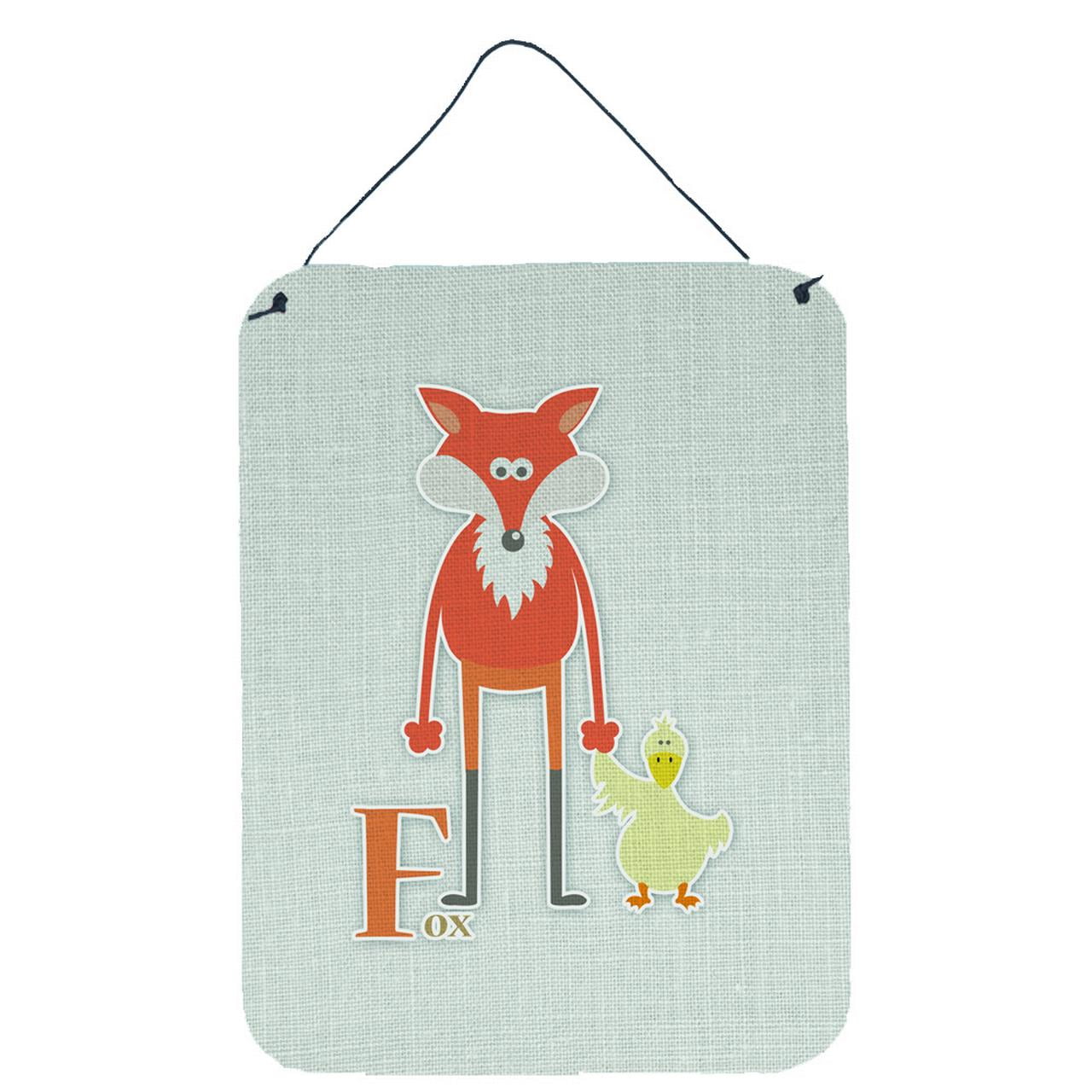 Alphabet F for Fox Wall or Door Hanging Prints