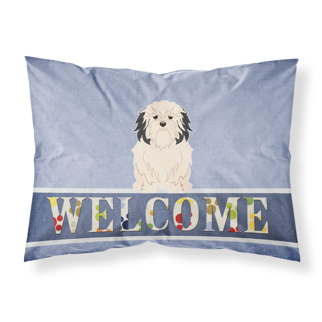 Lowchen Welcome Fabric Standard Pillowcase