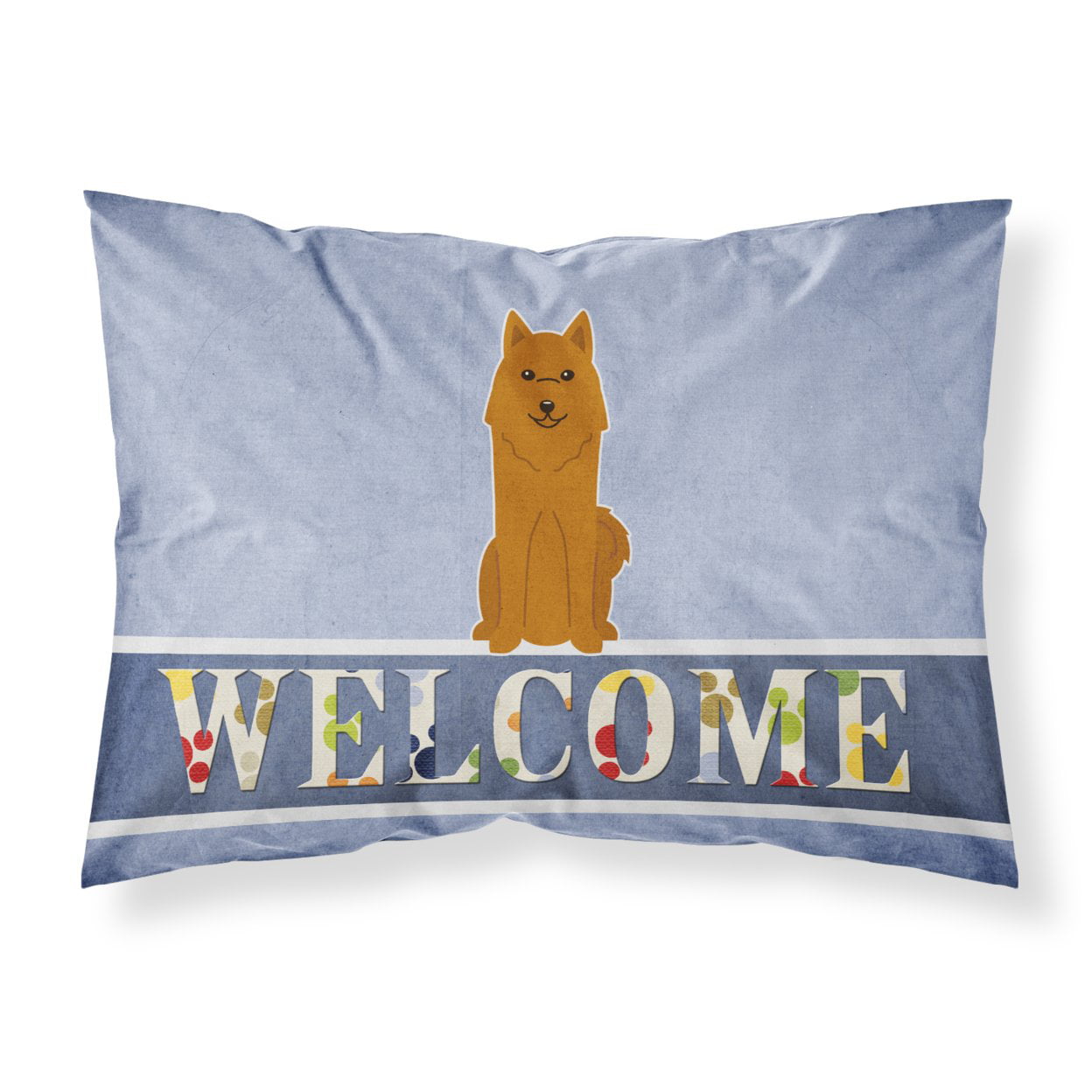 Karelian Bear Dog Welcome Fabric Standard Pillowcase