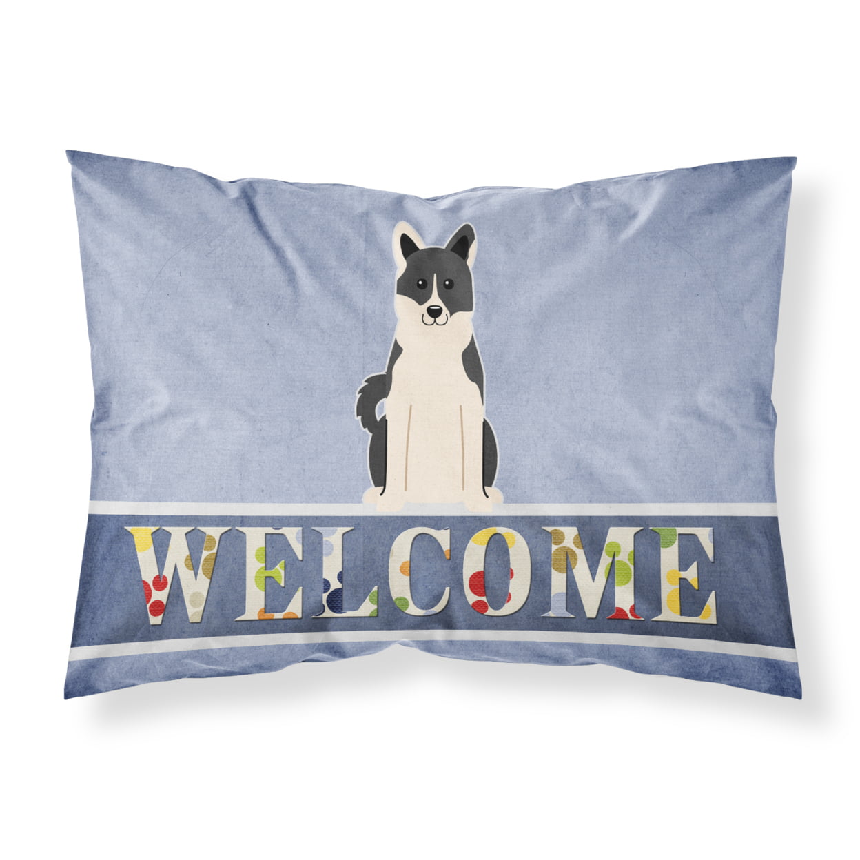 Russo-European Laika Spitz Welcome Fabric Standard Pillowcase