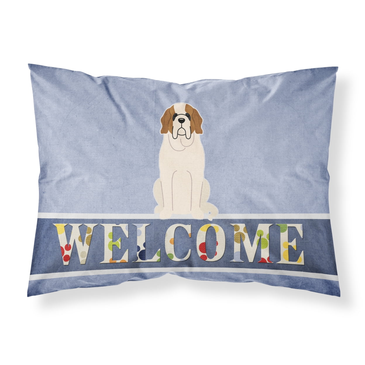 Saint Bernard Welcome Fabric Standard Pillowcase