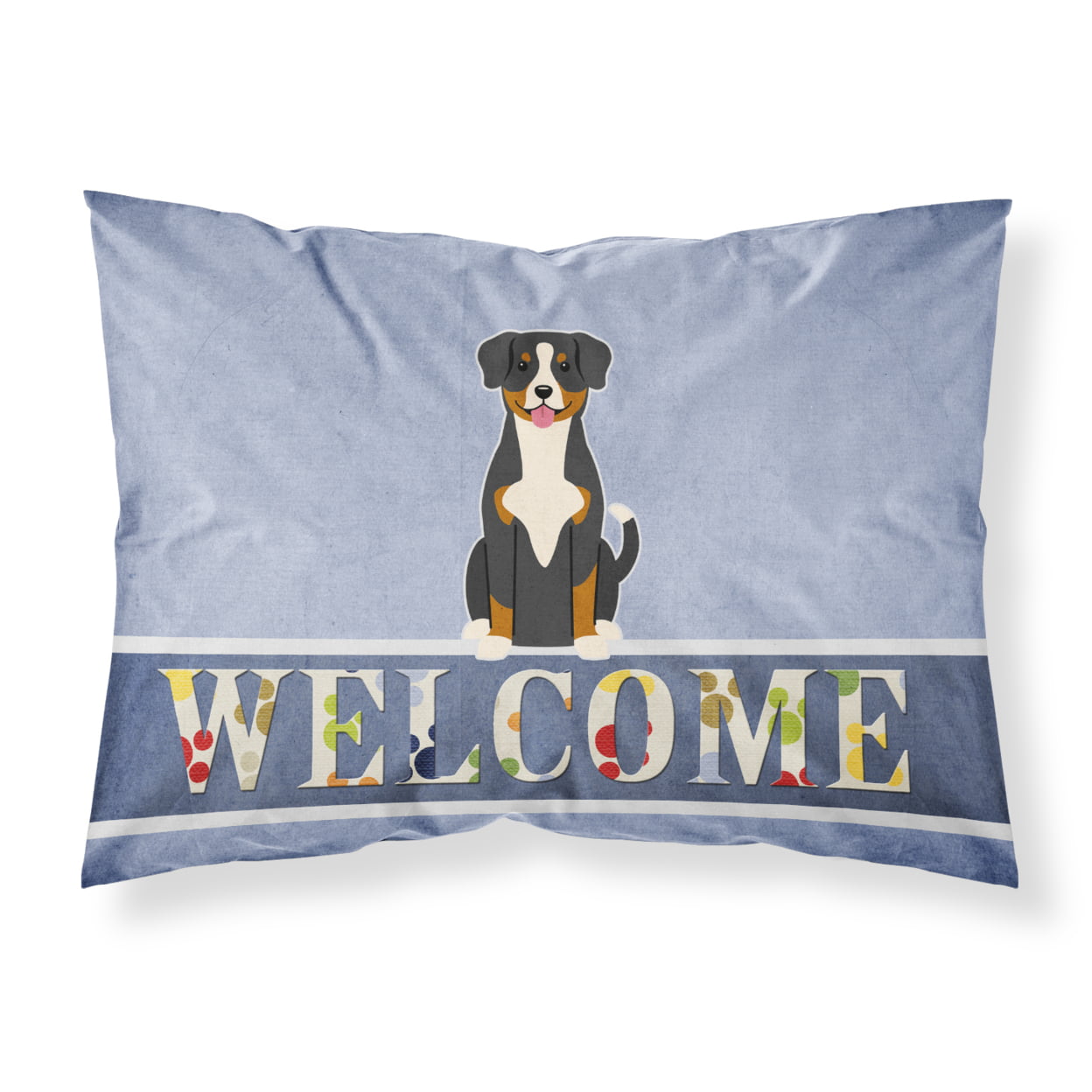 BB5619PILLOWCASE Entlebucher Welcome Fabric Standard Pillowcase
