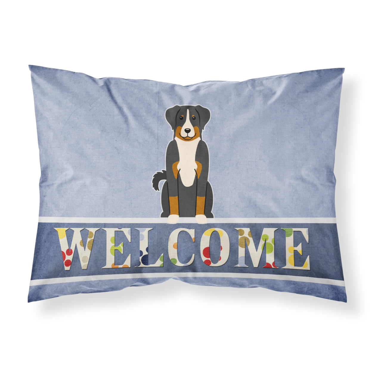 Appenzeller Sennenhund Welcome Fabric Standard Pillowcase