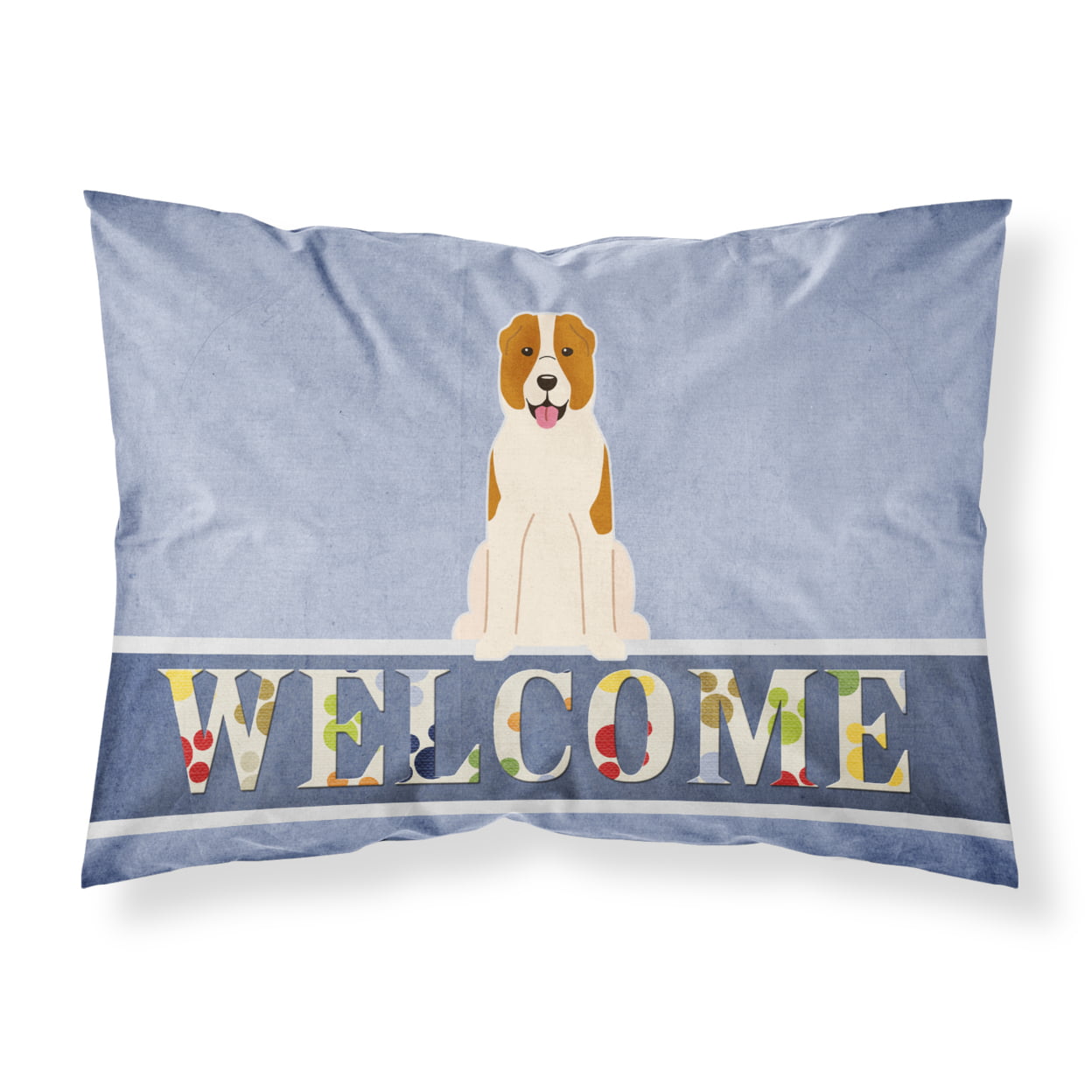 Central Asian Shepherd Dog Welcome Fabric Standard Pillowcase