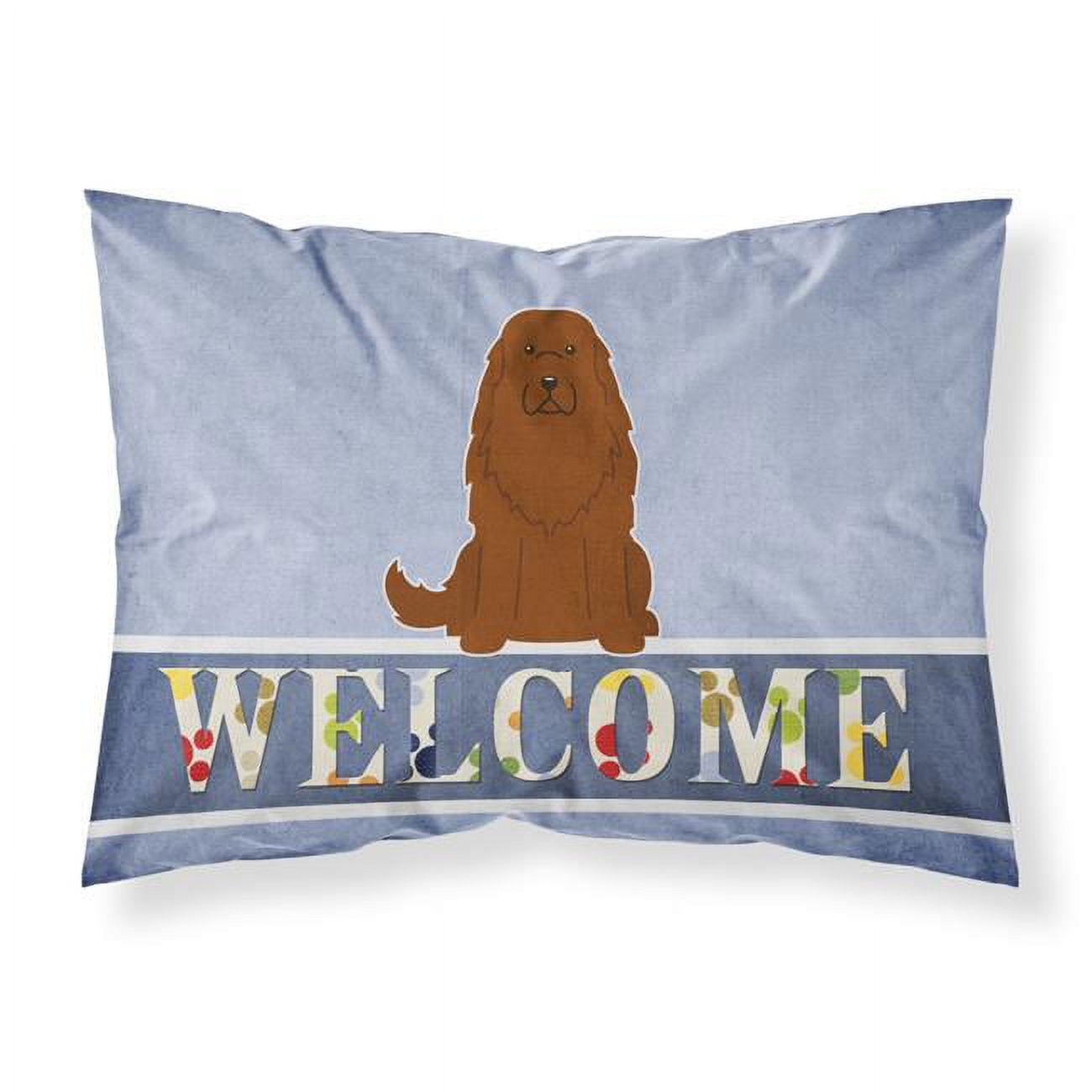 BB5631PILLOWCASE Caucasian Shepherd Dog Welcome Fabric Standard Pillowcase