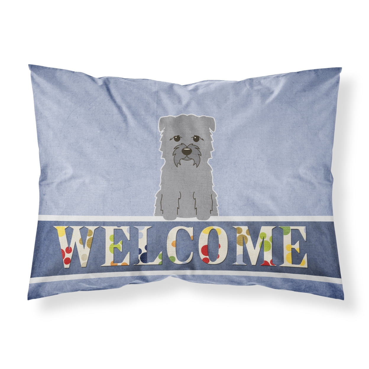 Glen of Imal Grey Welcome Fabric Standard Pillowcase