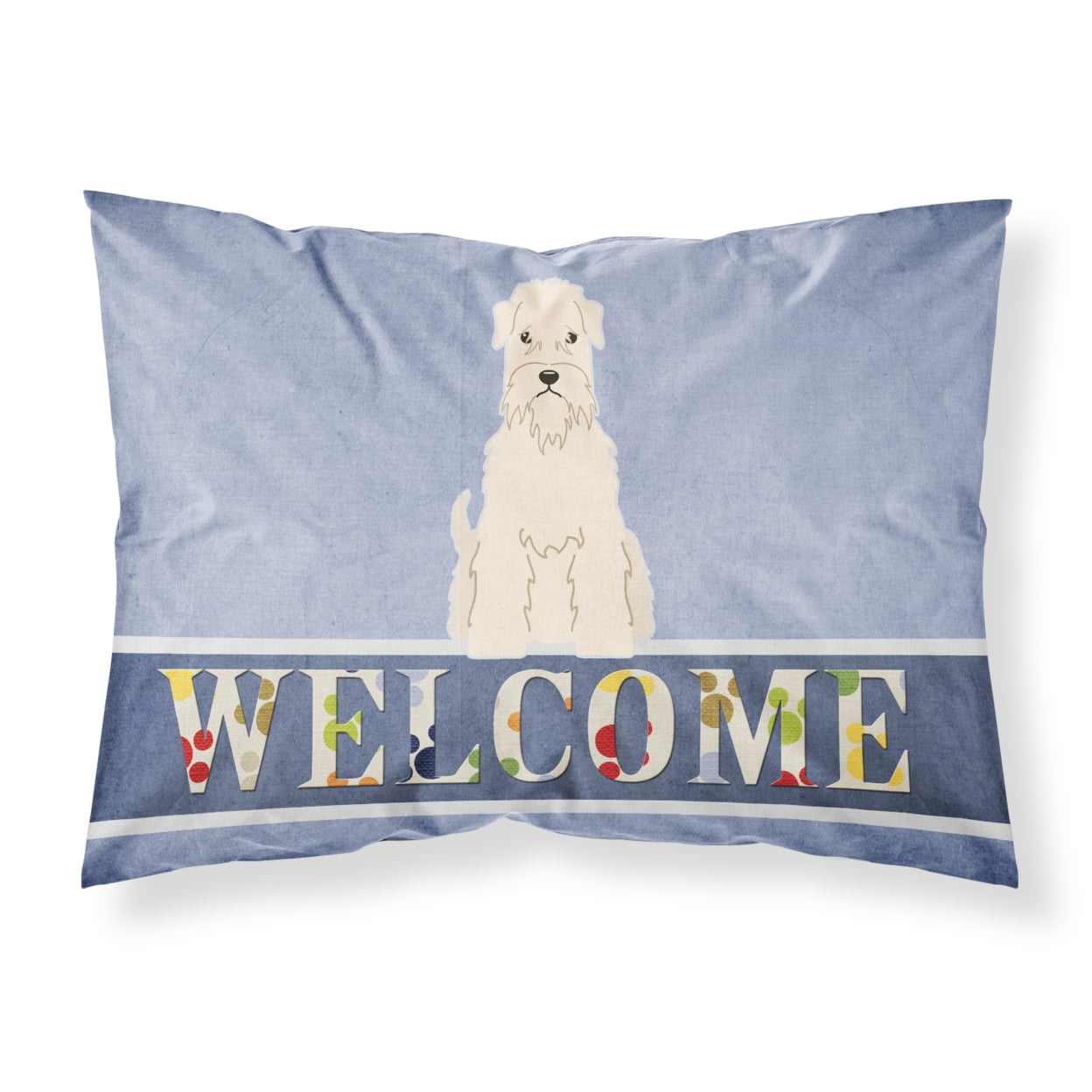 Soft Coated Wheaten Terrier Welcome Fabric Standard Pillowcase