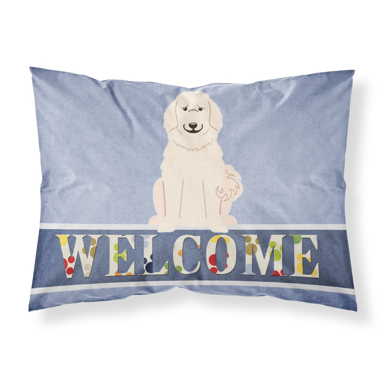 Great Pyrenese Welcome Fabric Standard Pillowcase