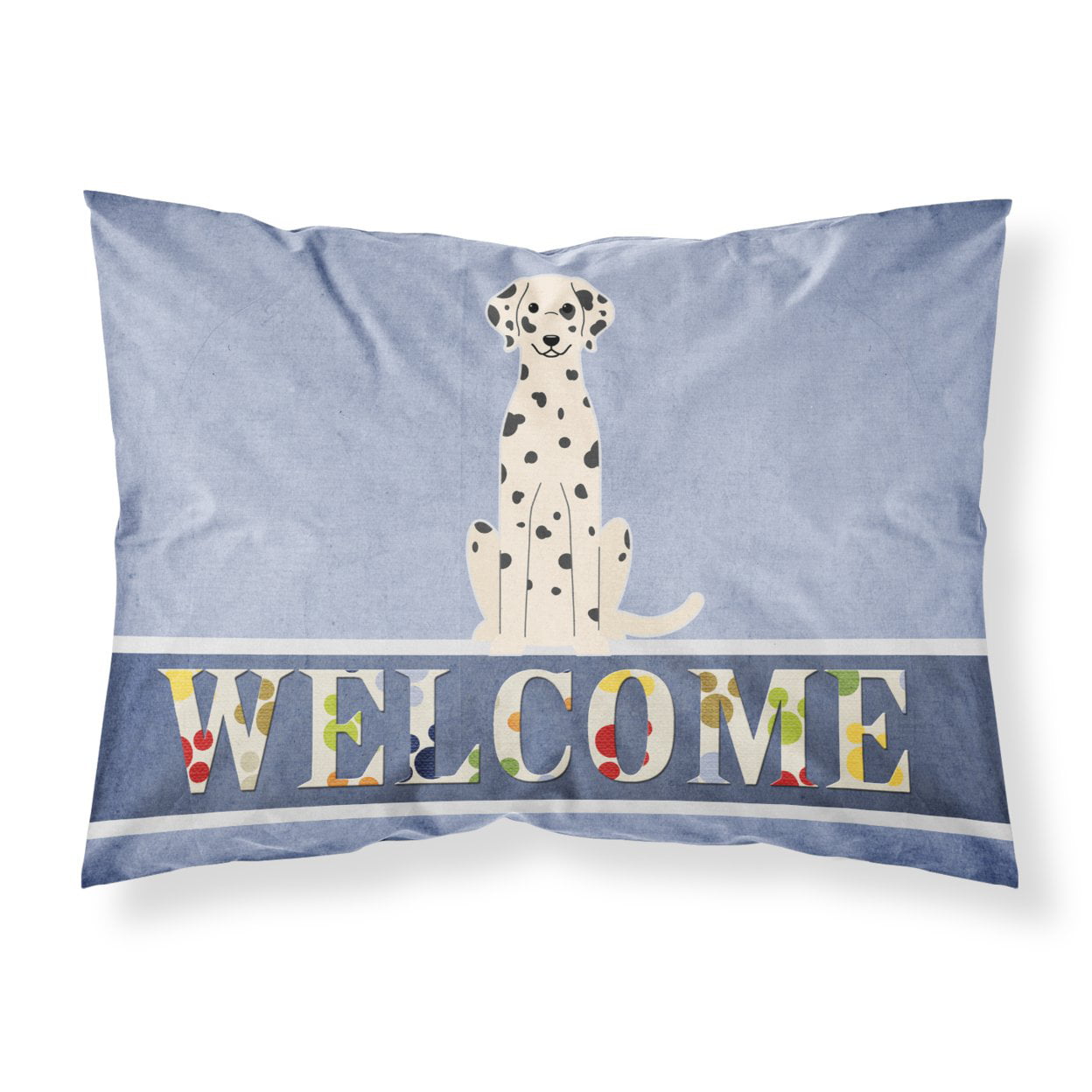 Dalmatian Welcome Fabric Standard Pillowcase
