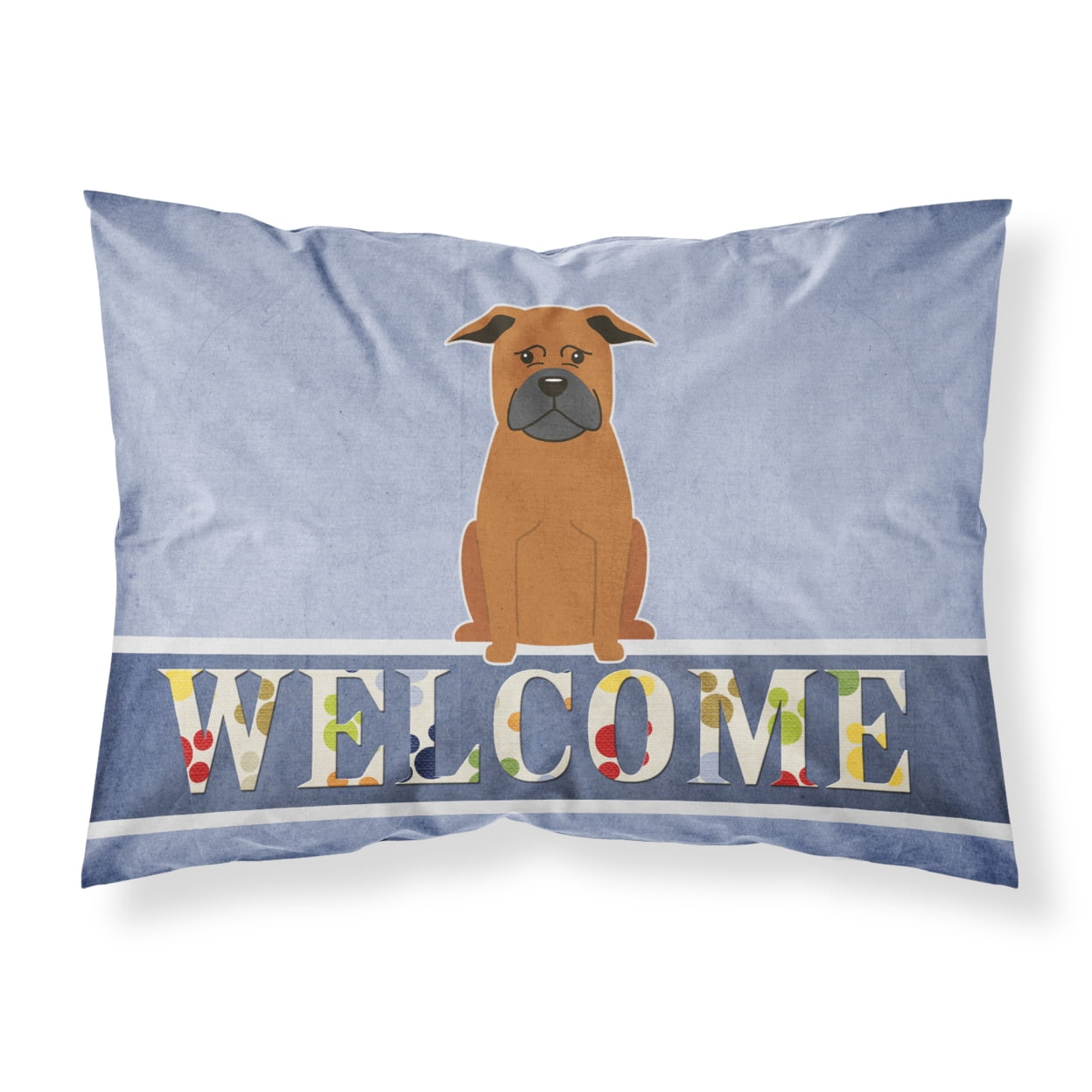 BB5692PILLOWCASE Chinese Chongqing Dog Welcome Fabric Standard Pillowcase