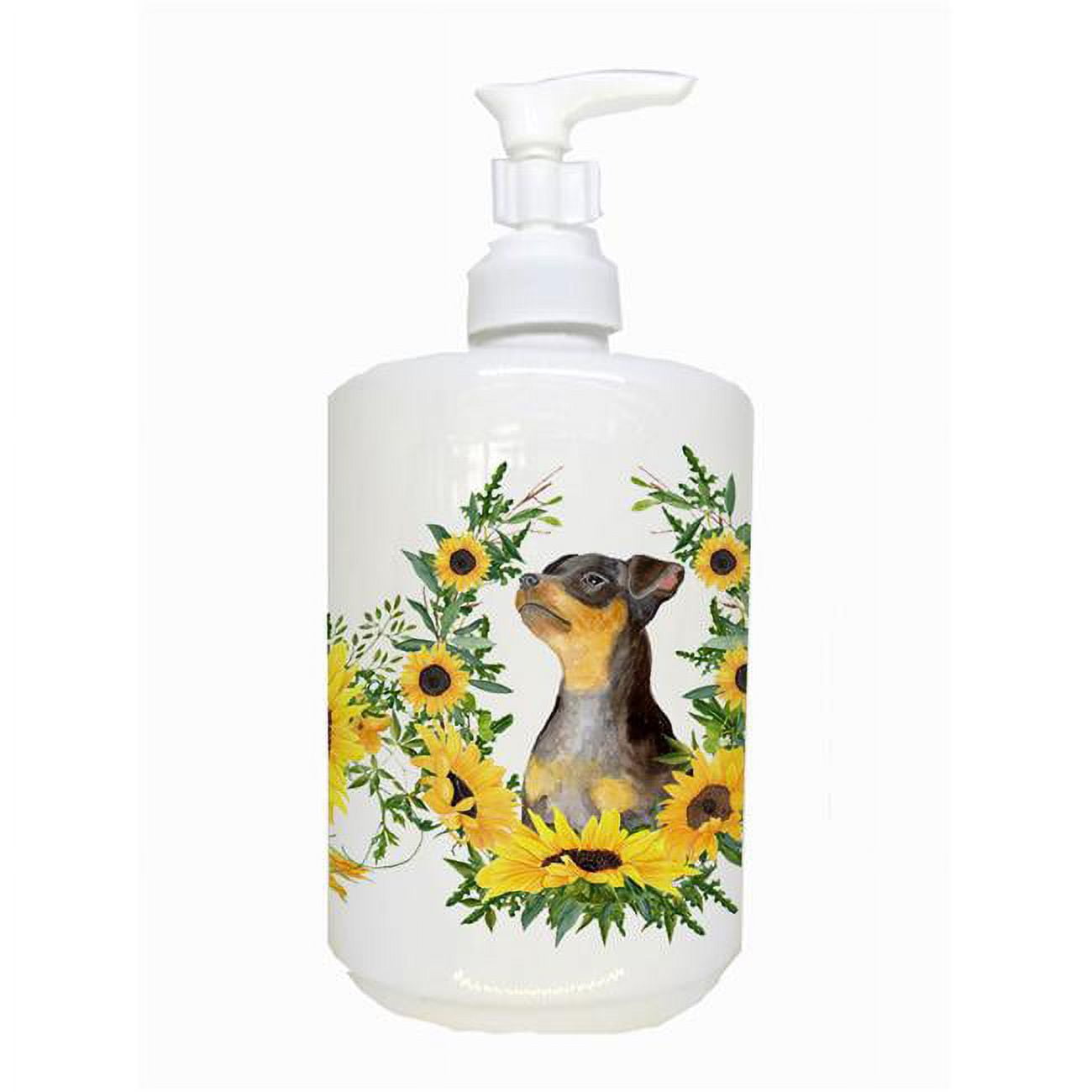 CK2916SOAP Miniature Pinscher No.2 Ceramic Soap Dispenser