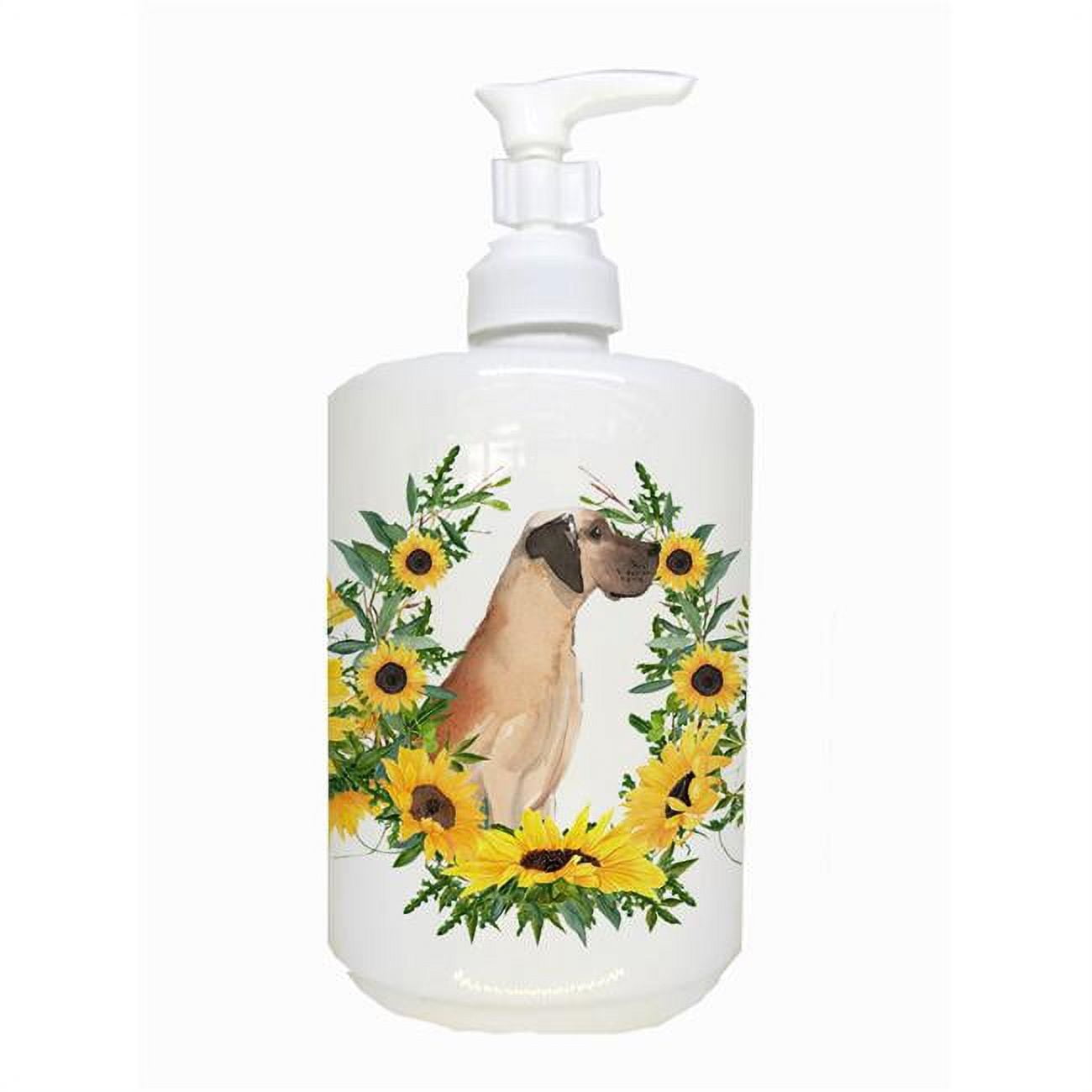 Fawn Natural Great Dane Ceramic Soap Dispenser