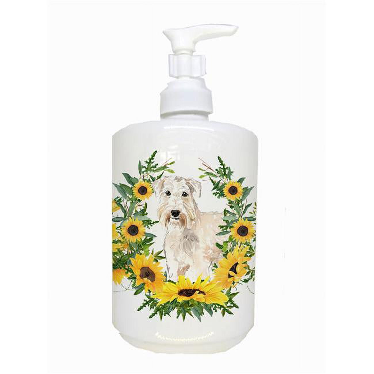 CK2956SOAP Wheaten Terrier Ceramic Soap Dispenser
