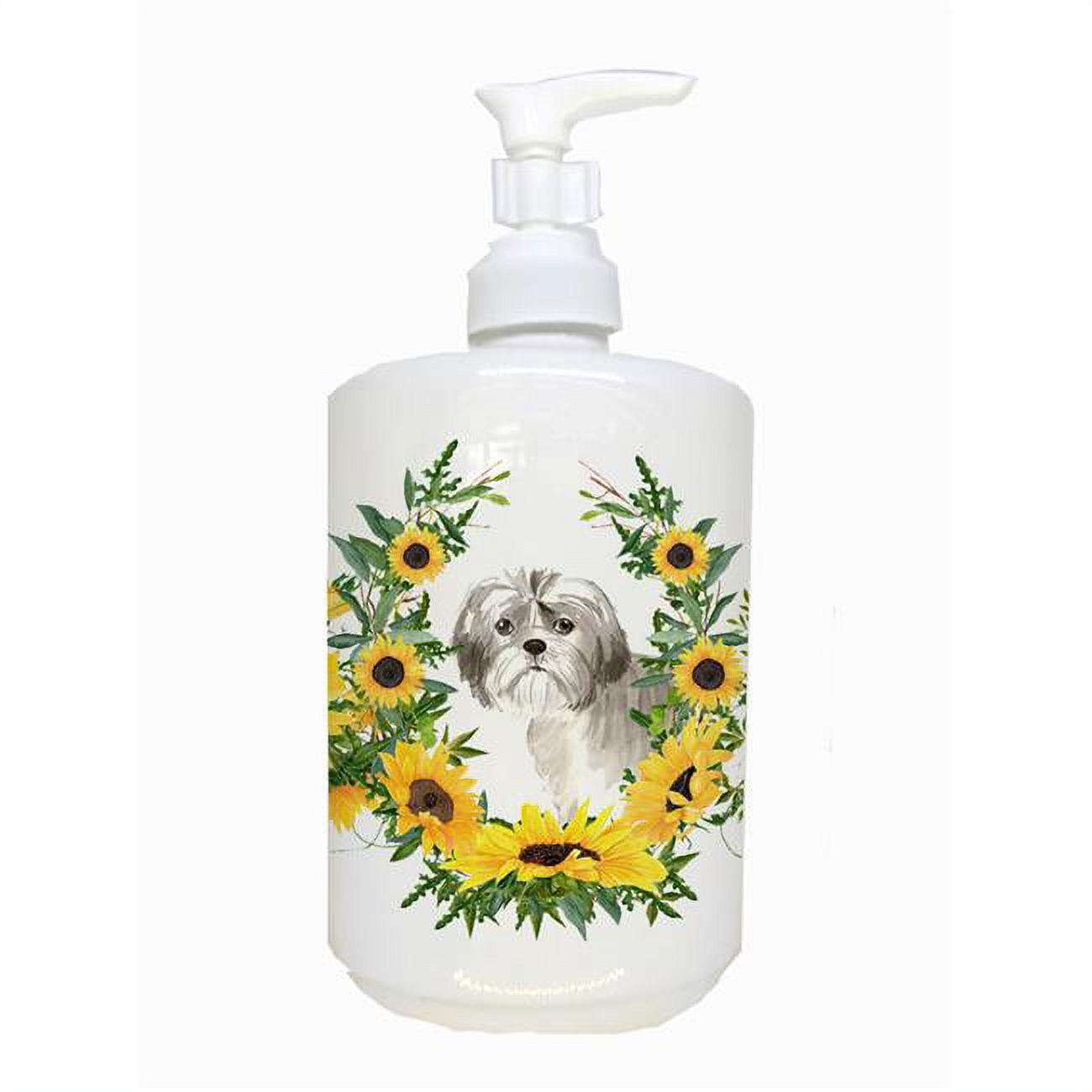 CK2960SOAP Shih Tzu Puppy Ceramic Soap Dispenser
