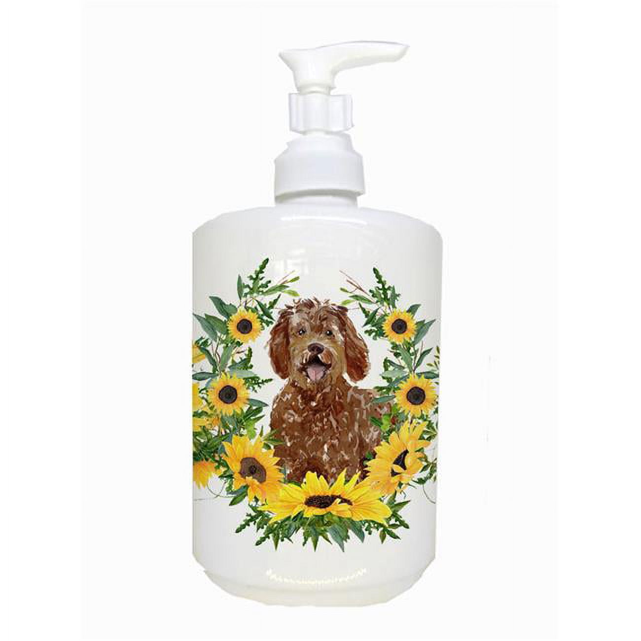 CK2972SOAP Labradoodle Ceramic Soap Dispenser