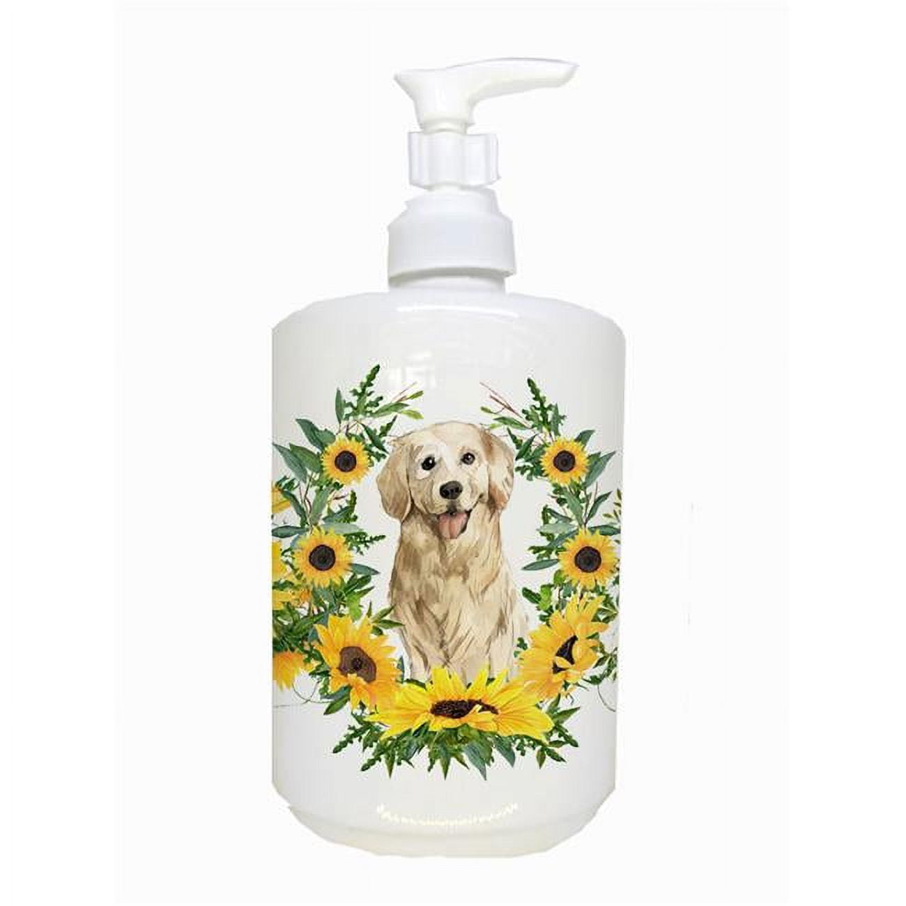 CK2976SOAP Golden Retriever Ceramic Soap Dispenser
