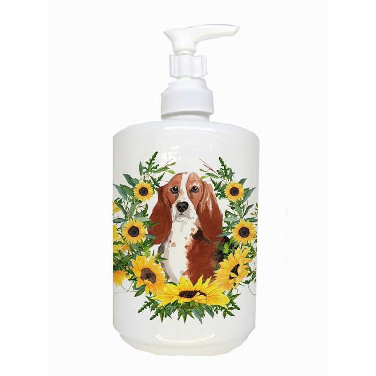 CK2988SOAP Basset Hound Ceramic Soap Dispenser