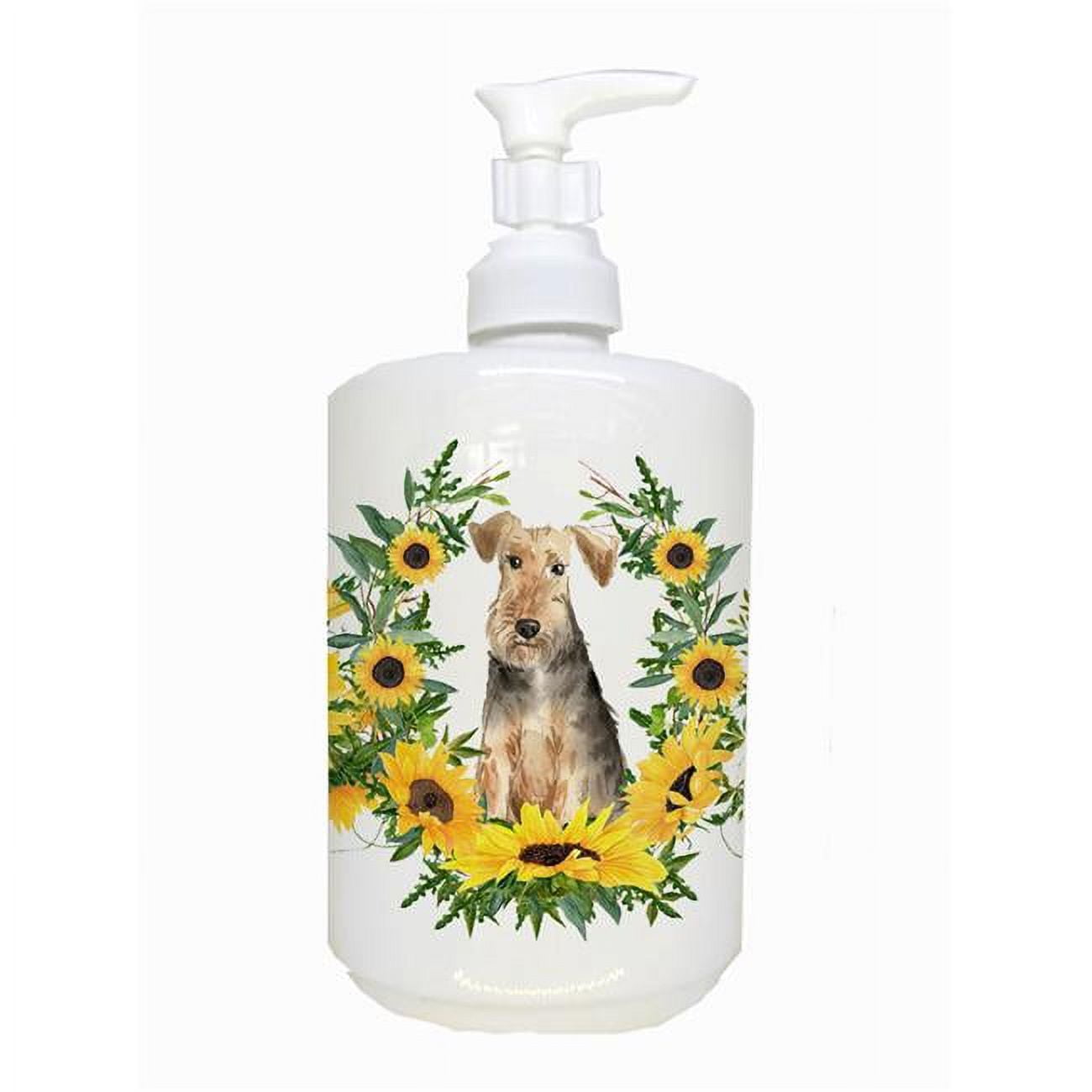 CK2989SOAP Airedale Terrier Ceramic Soap Dispenser
