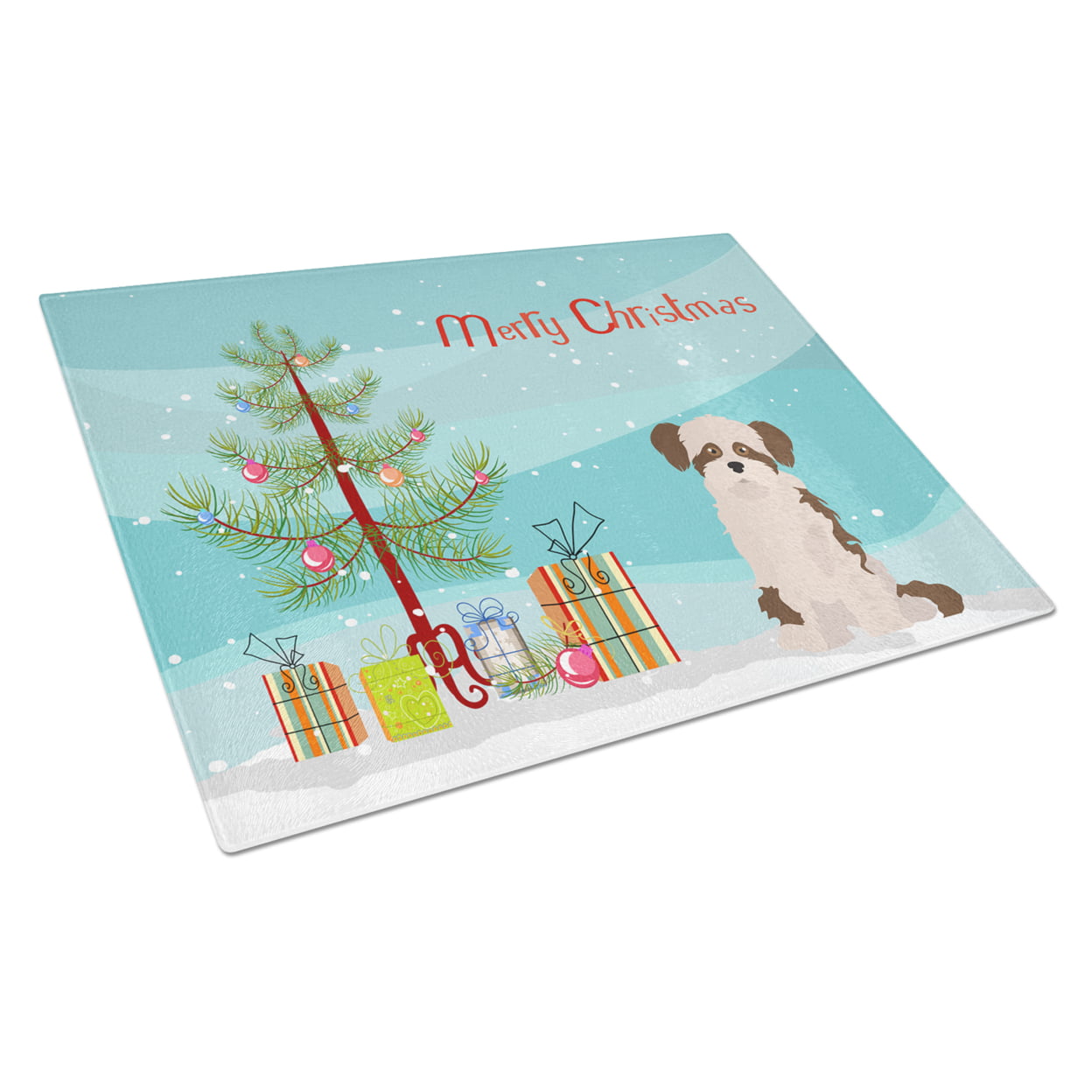 Shi Chi No.3 Christmas Tree Glass Cutting Board - Large