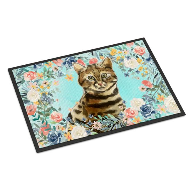 18 x 27 in. Bengal Spring Flowers Indoor or Outdoor Mat