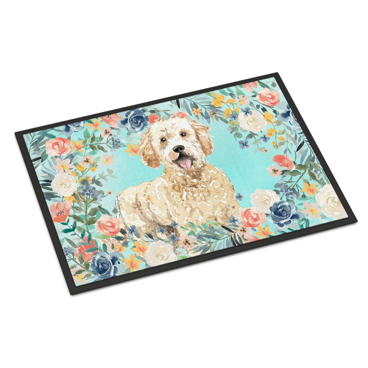 18 x 27 in. Goldendoodle Indoor or Outdoor Mat