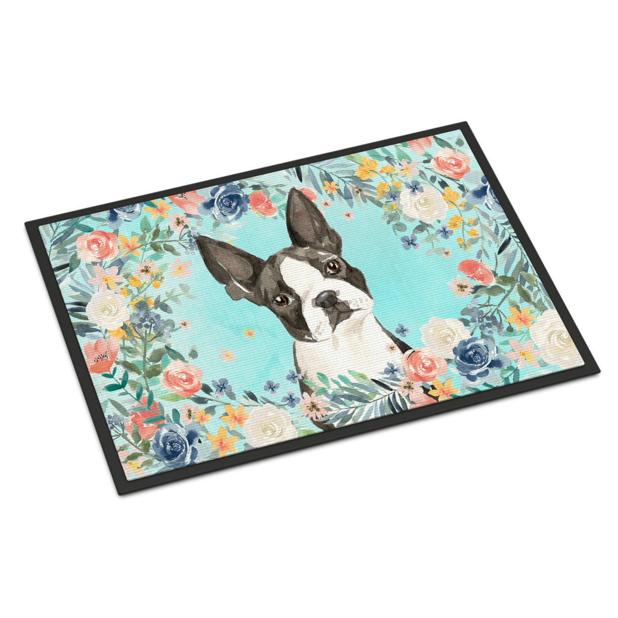 18 x 27 in. Boston Terrier Indoor or Outdoor Mat