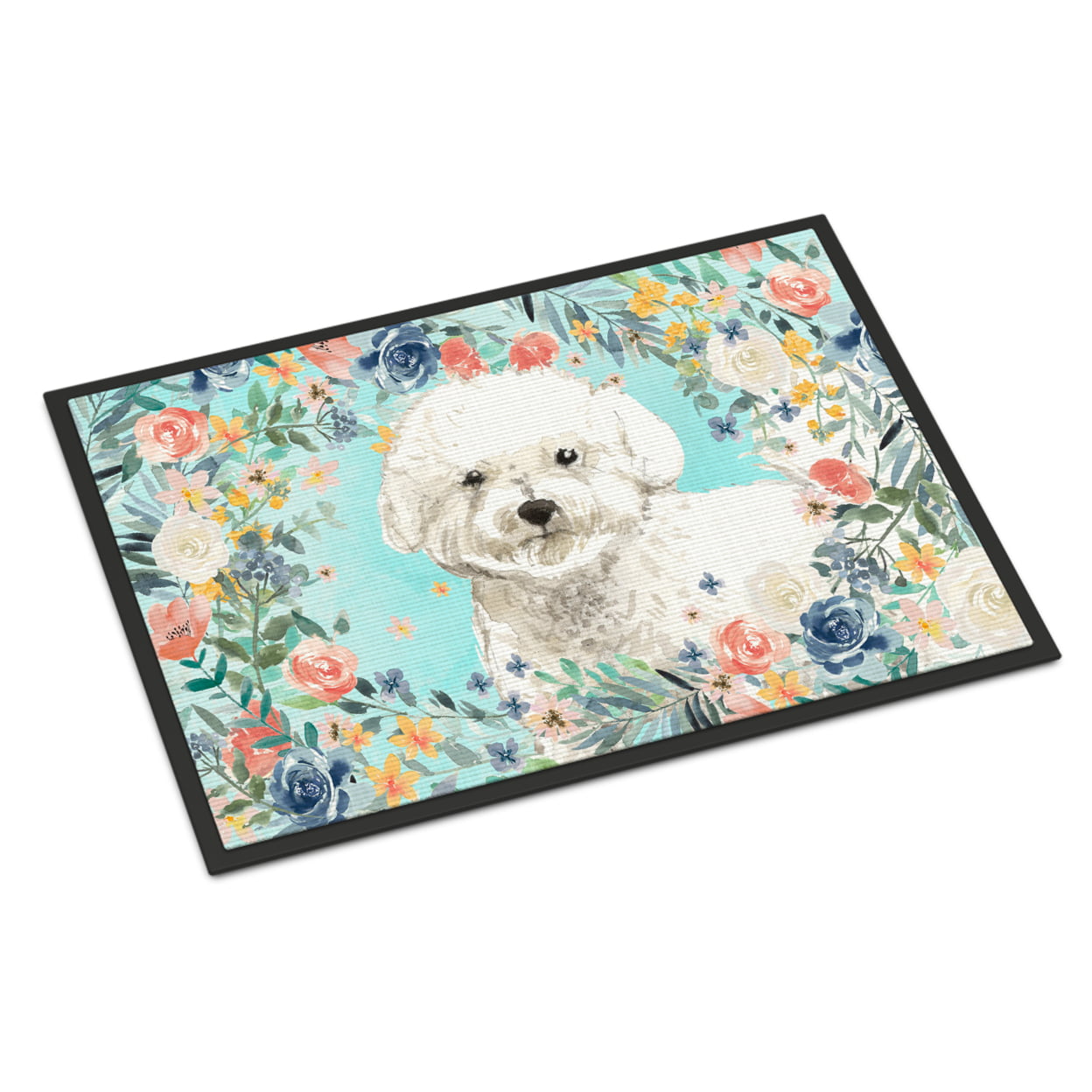 18 x 27 in. Bichon Frise Indoor or Outdoor Mat