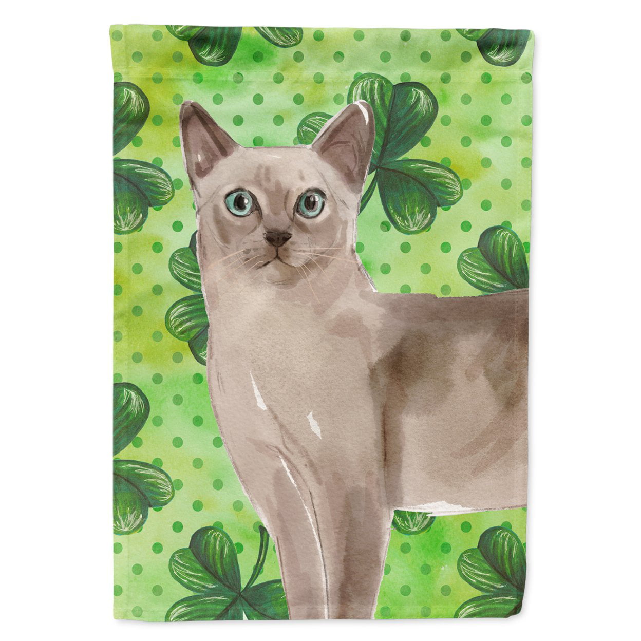 Tonkinese Shamrock Garden Size Flag
