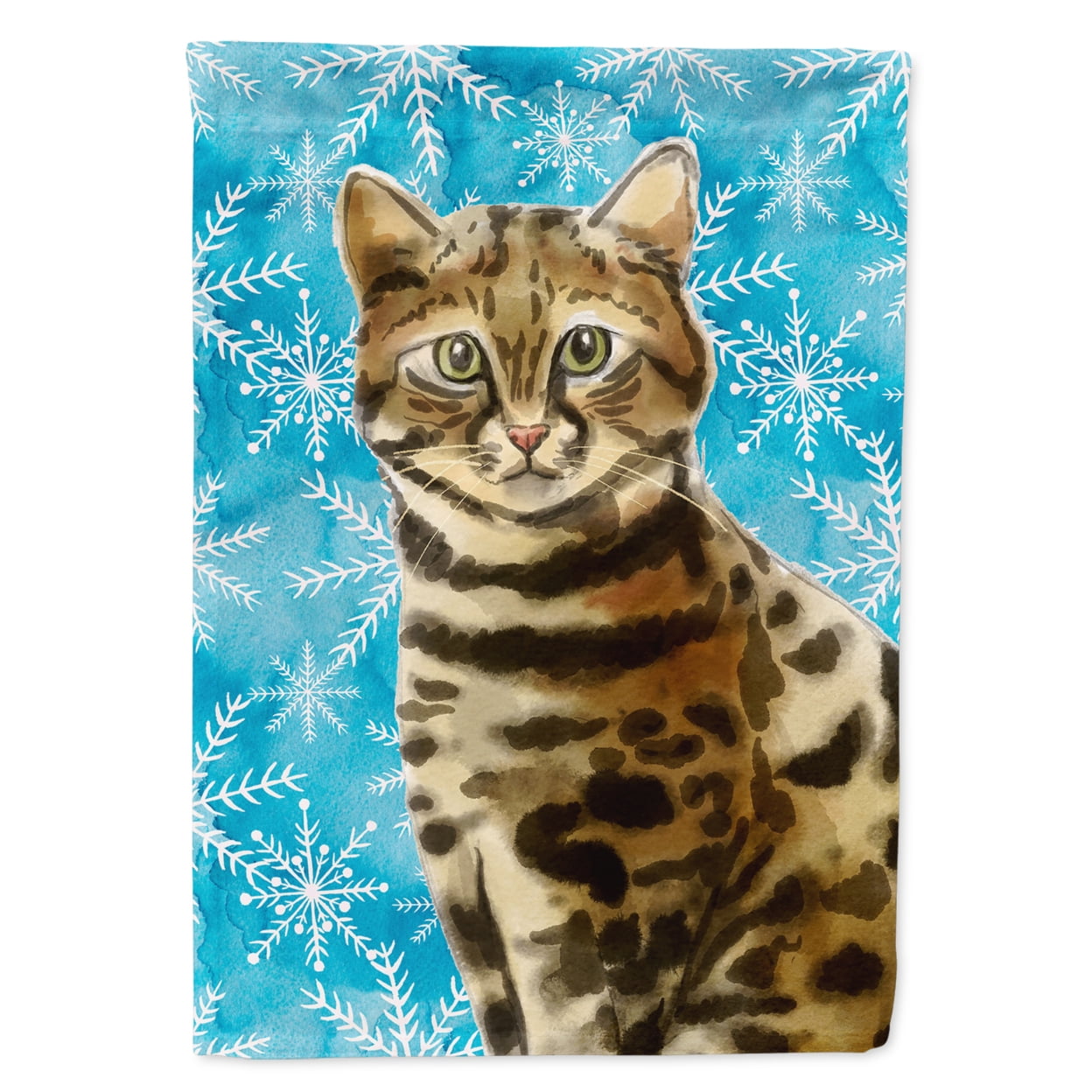 Bengal Winter Snowflake Garden Size Flag