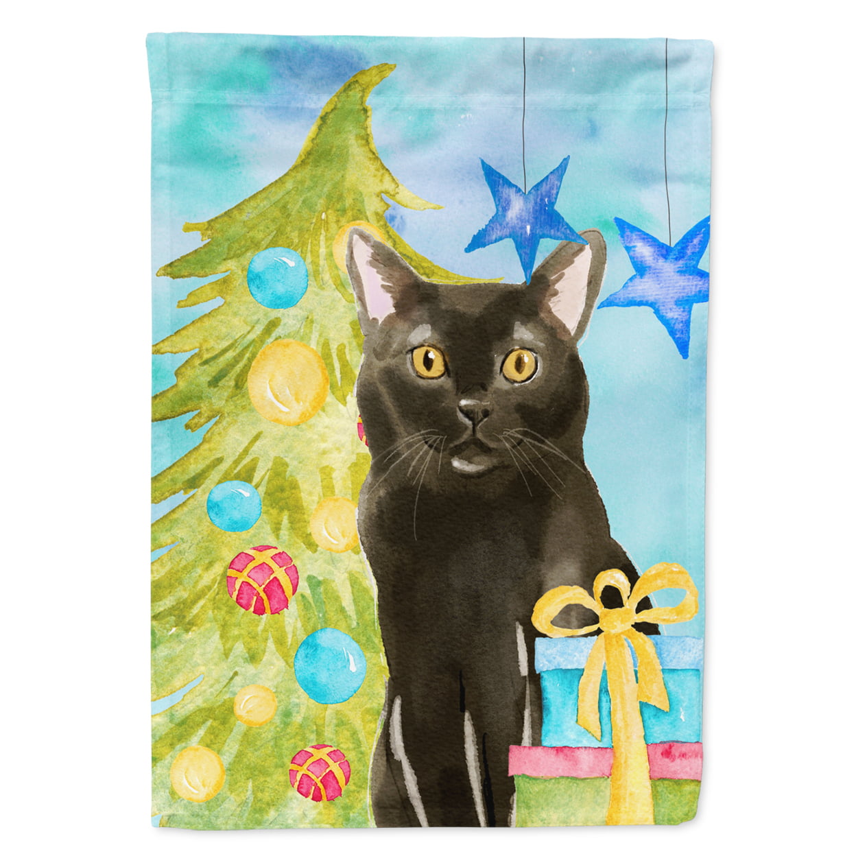 Bombay Christmas Presents Garden Size Flag