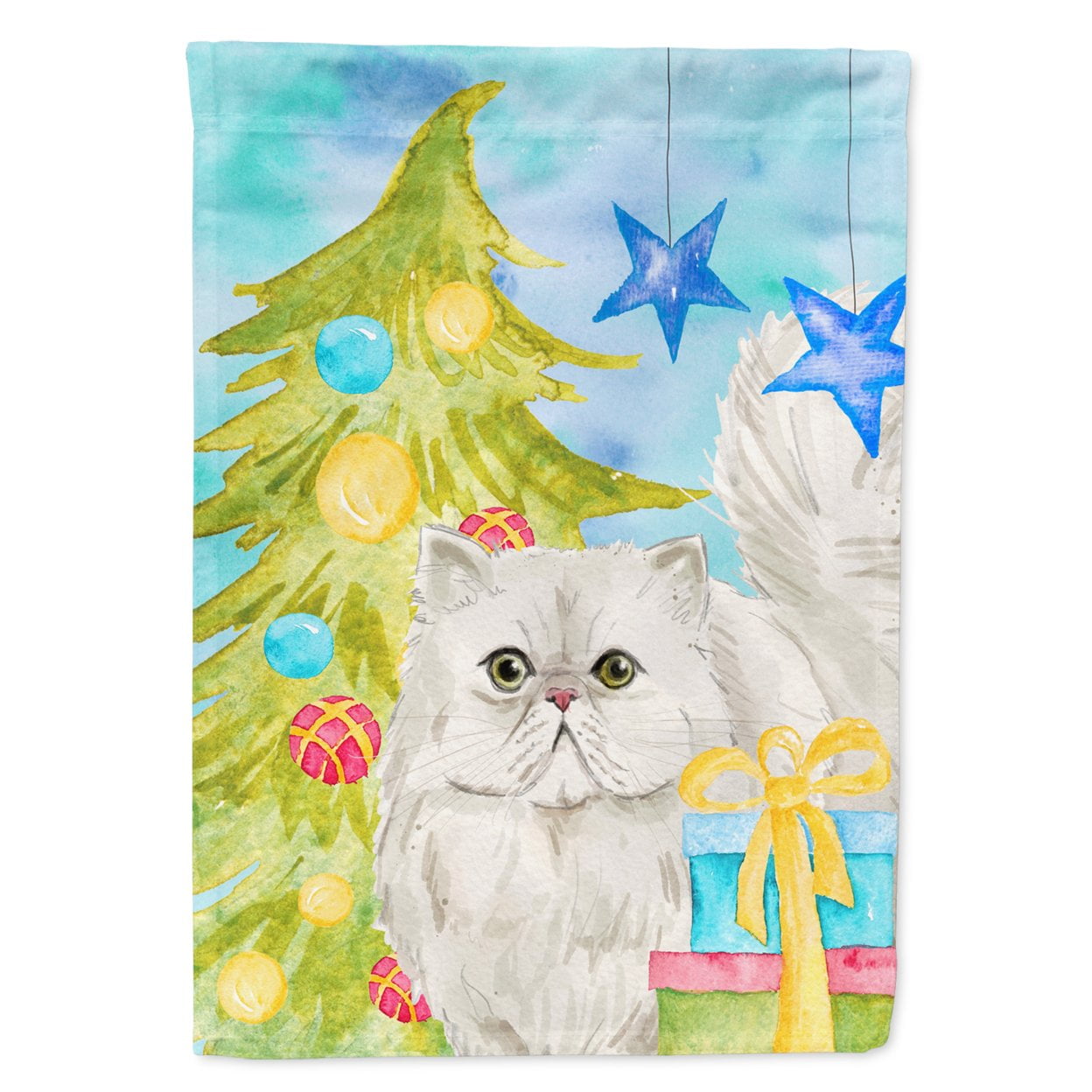 Persian Christmas Presents Garden Size Flag
