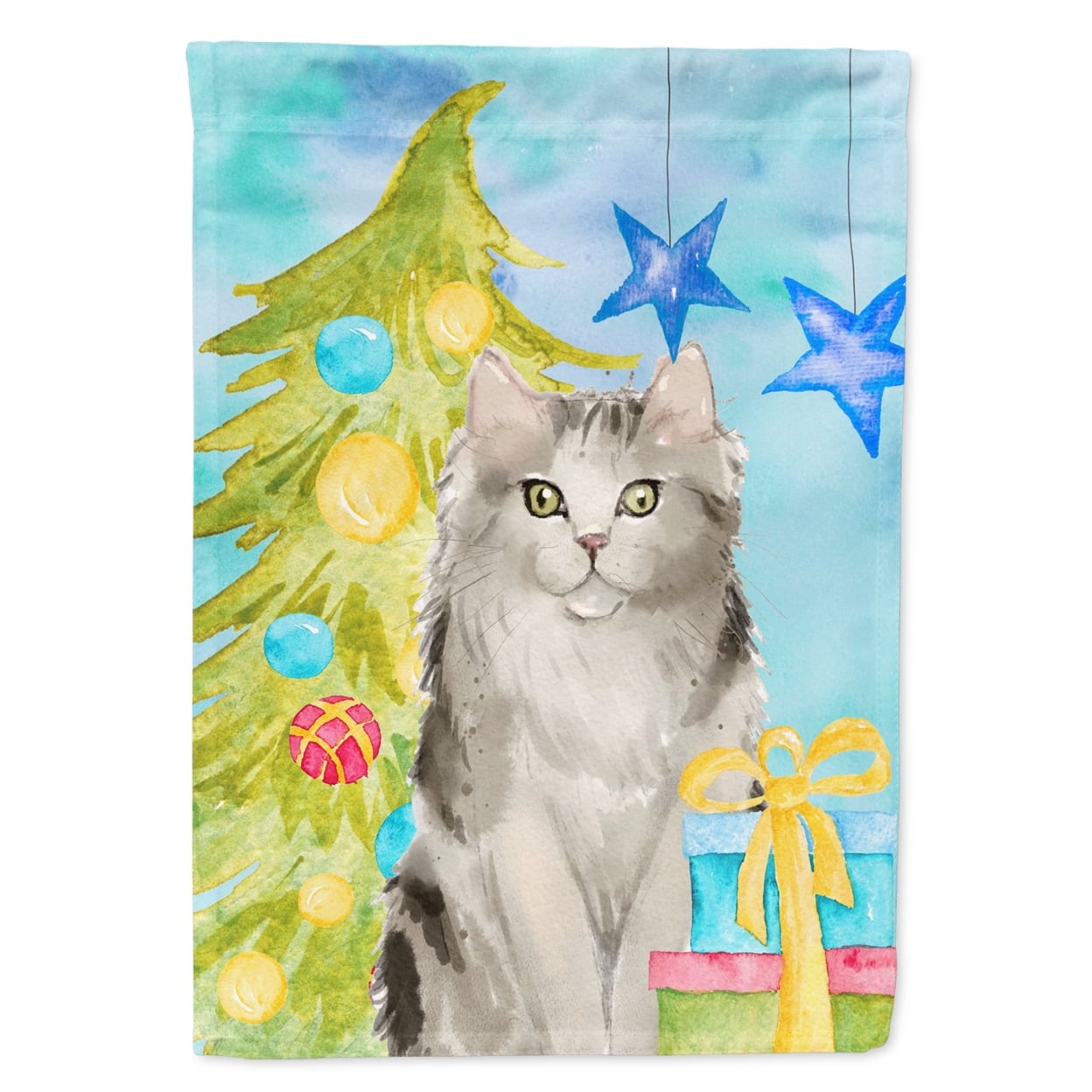 Ragamuffin Christmas Presents Garden Size Flag
