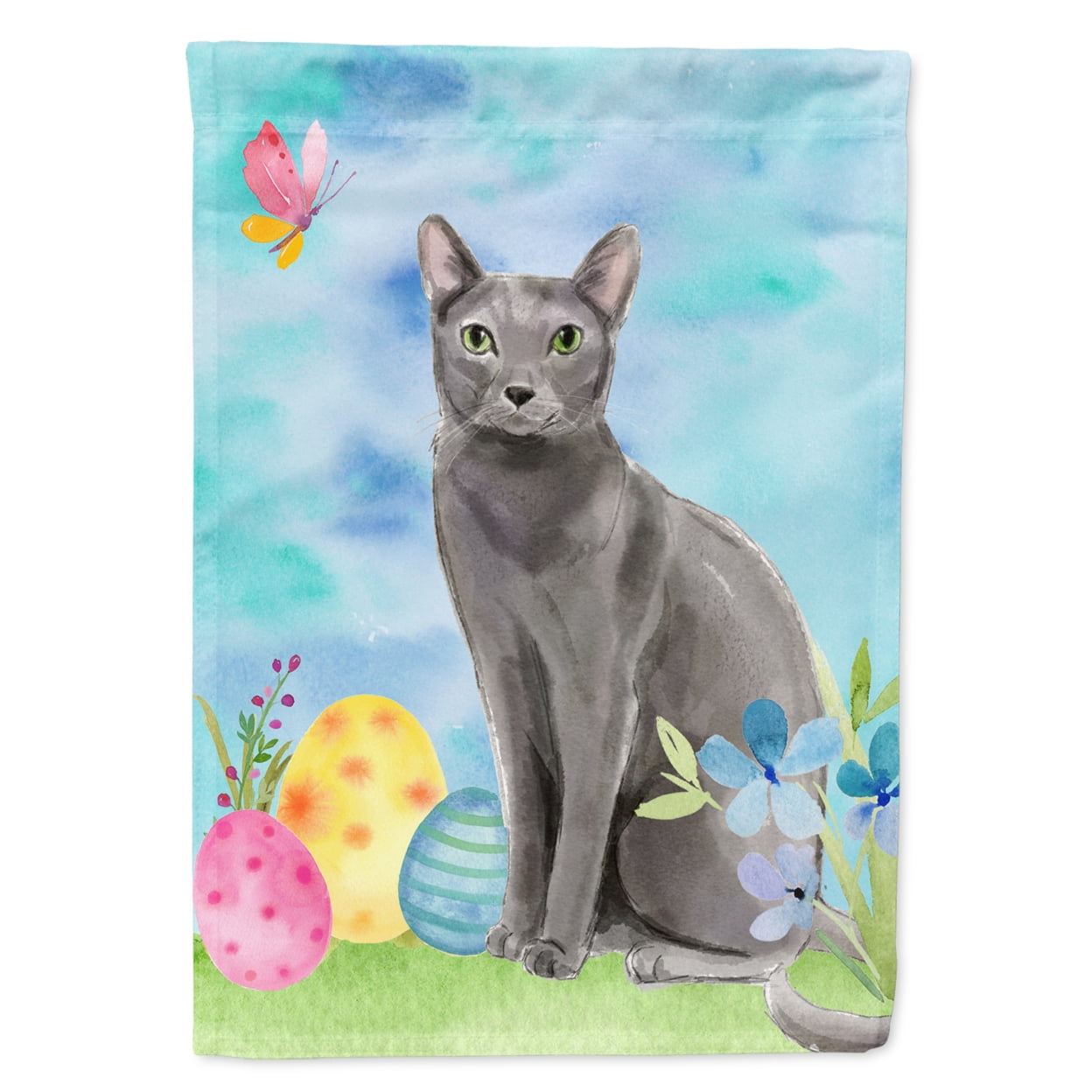CK3136GF Blue Russian Easter Eggs Garden Size Flag