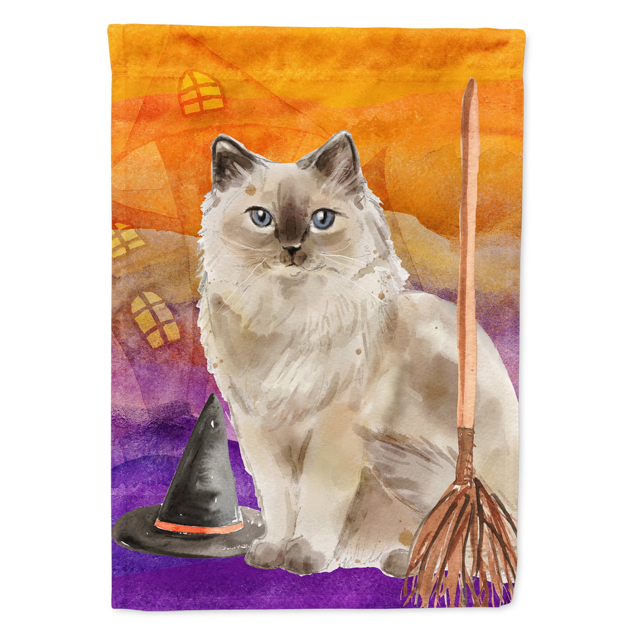 CK3187GF Ragdoll Halloween Garden Size Flag
