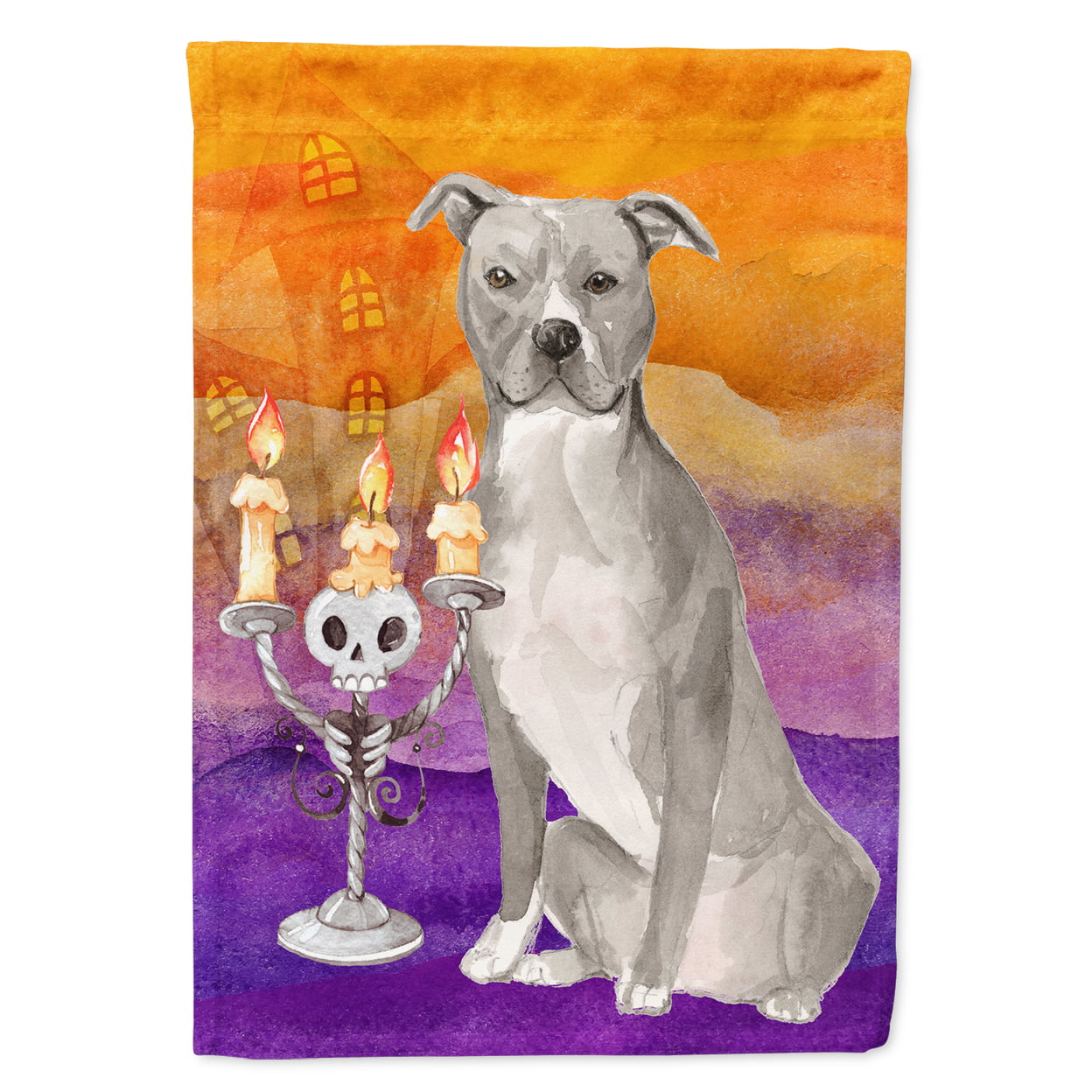 Hallween Staffordshire Bull Terrier Garden Size Flag