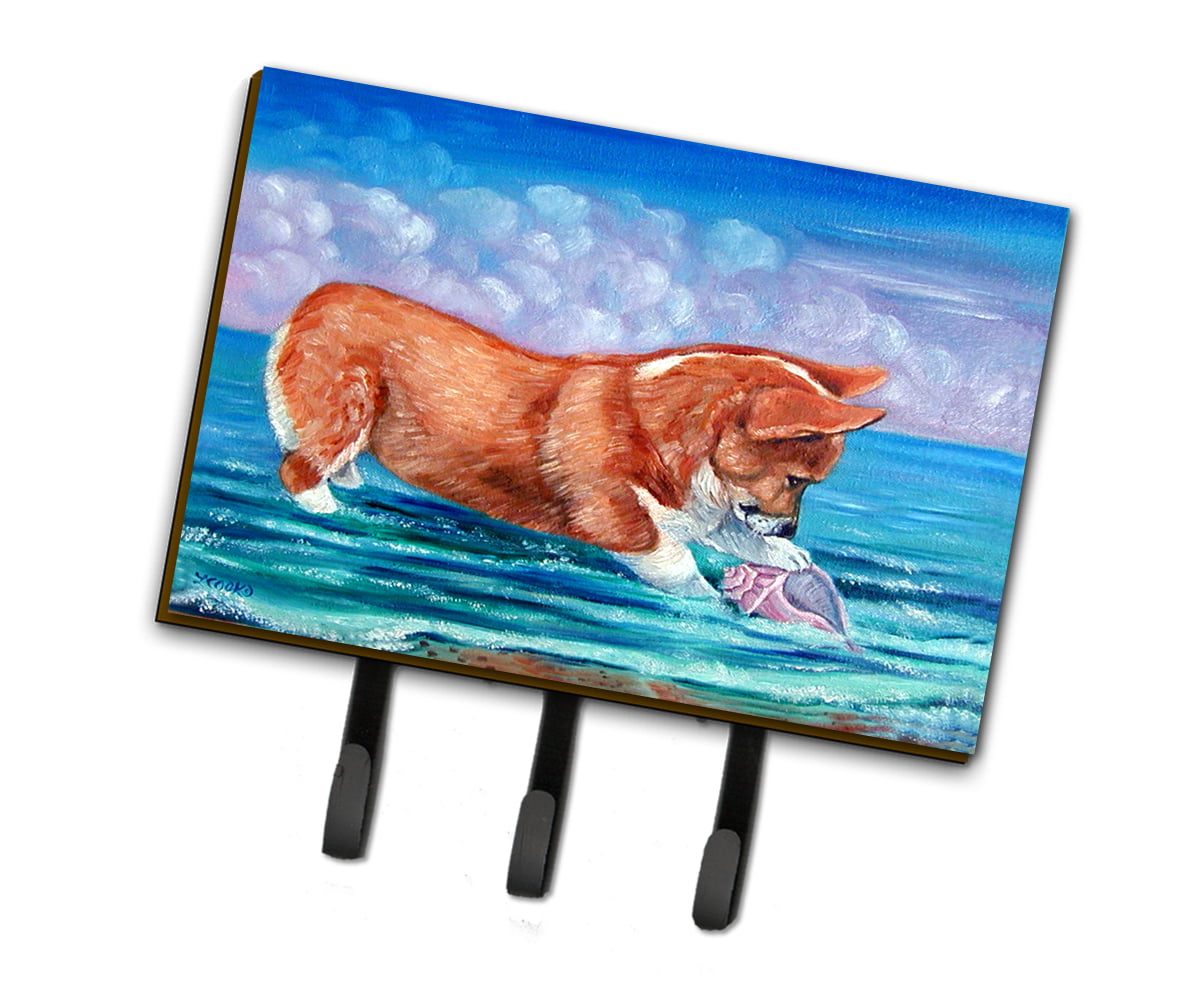Corgi Sea Shell Find Leash or Key Holder