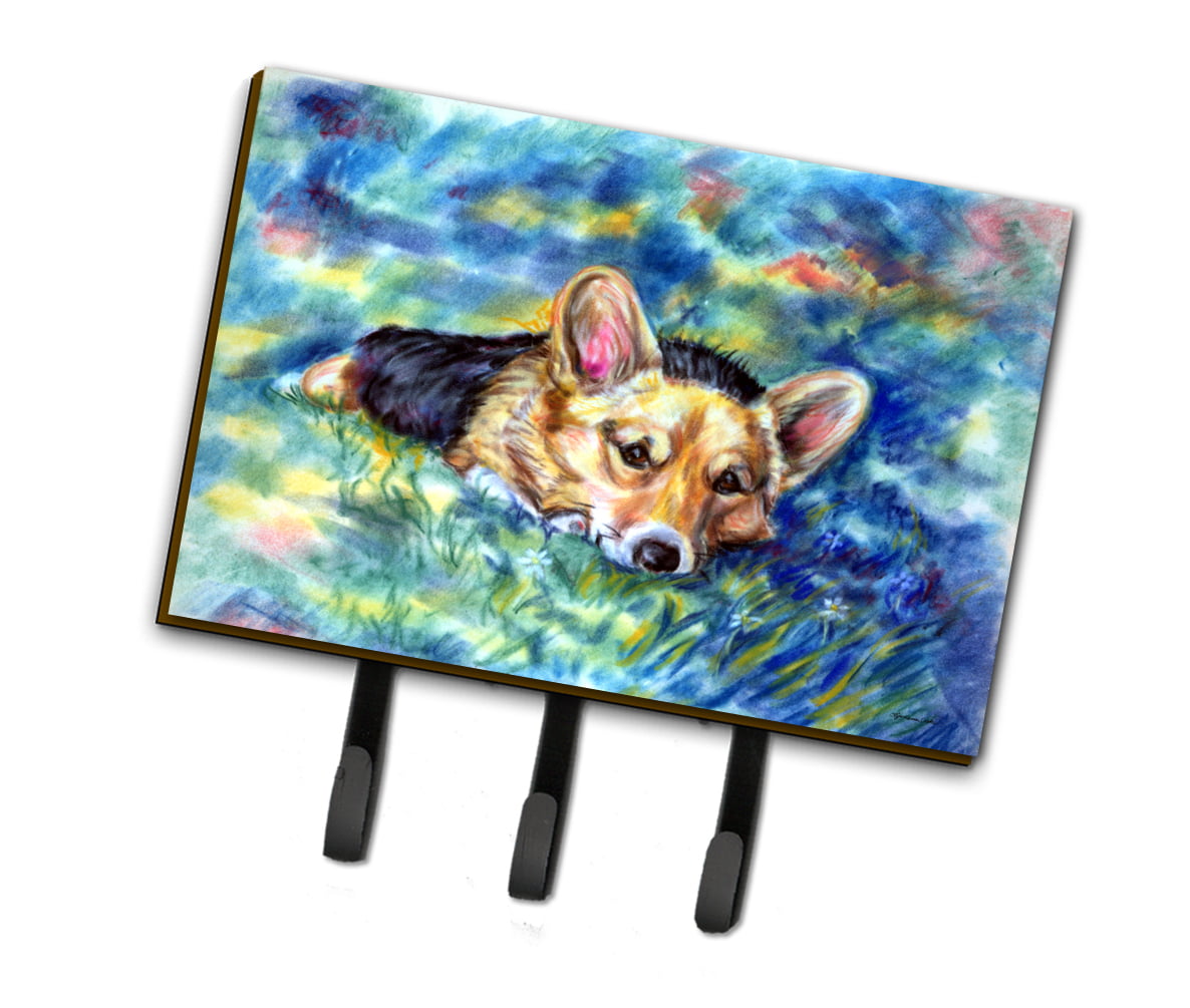 Corgi Tuckered Out Leash or Key Holder