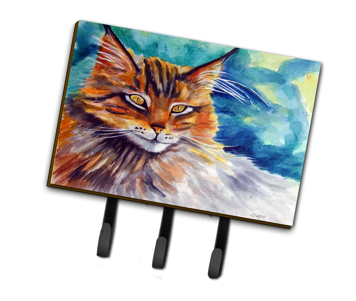 Maine Coon Cat Watching You Leash or Key Holder