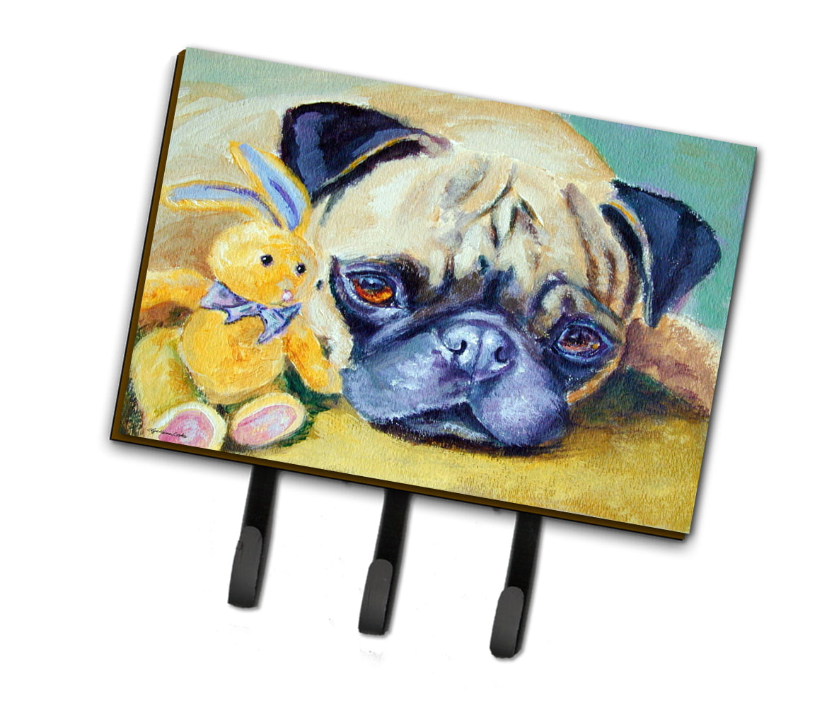 Pug Bunny Rabbit Leash or Key Holder