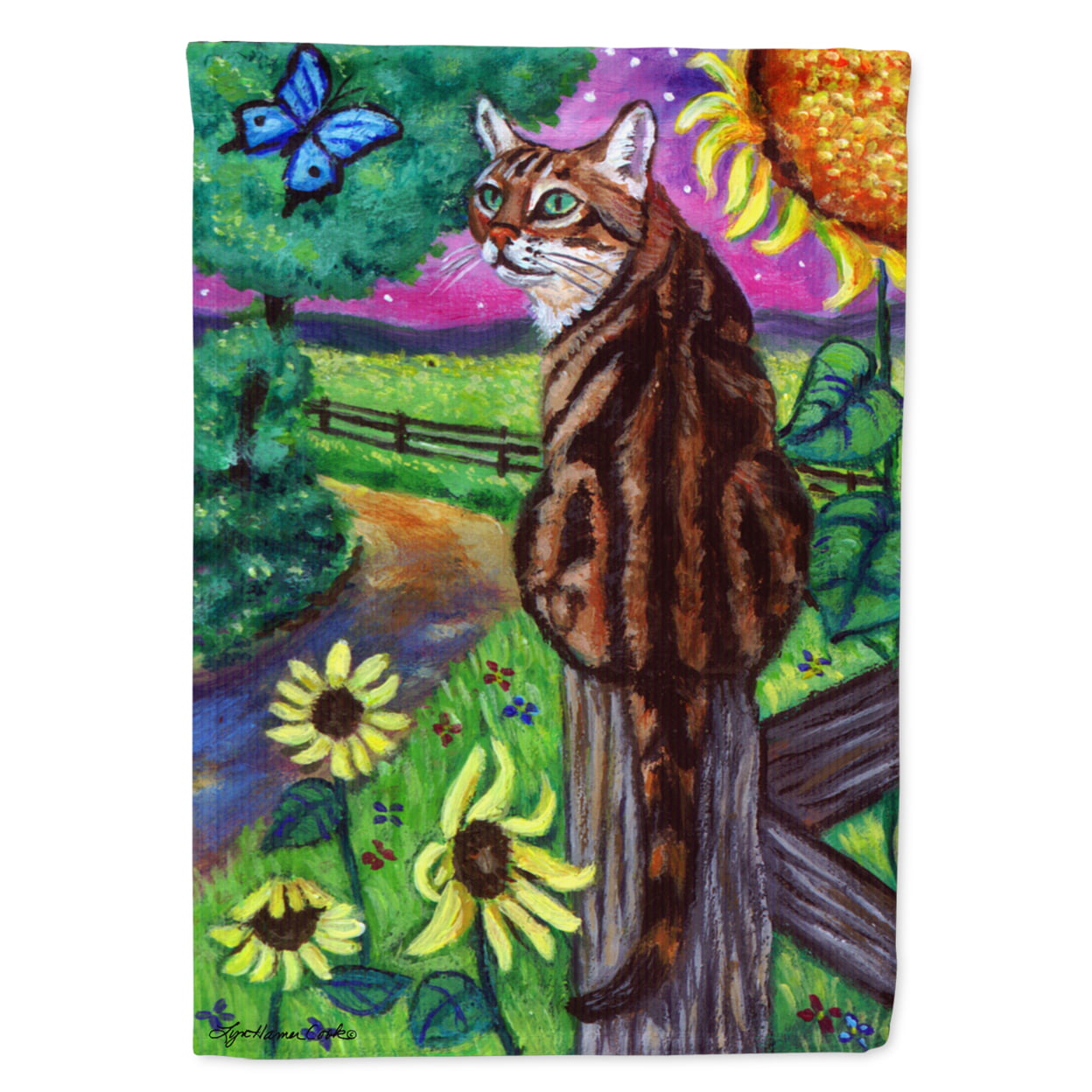 Bengal Cat Garden Size Flag