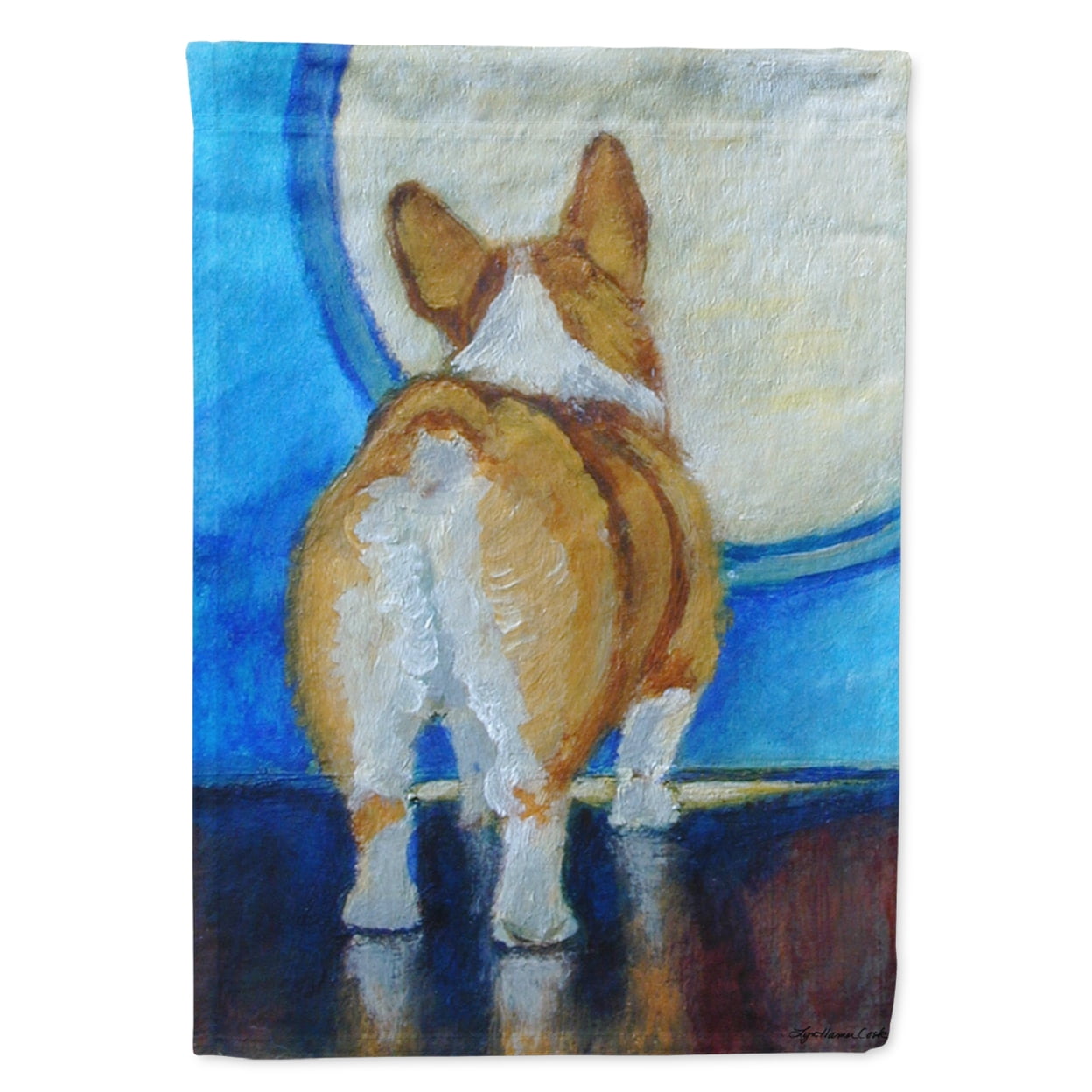 Corgi Butt Garden Size Flag