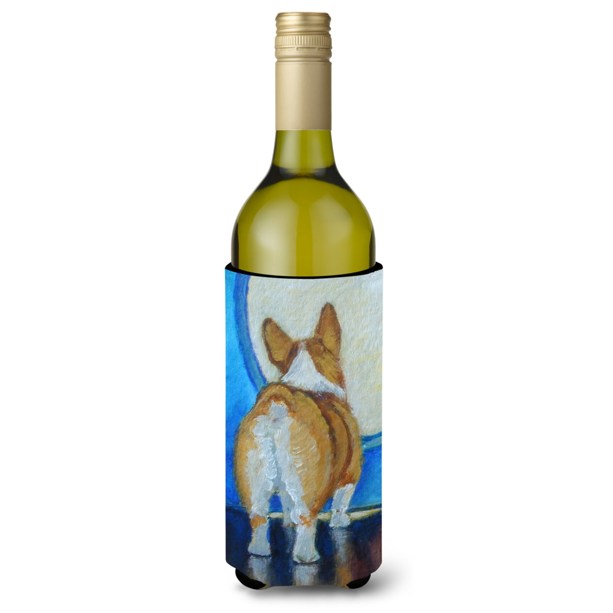 Picture of Carolines Treasures 7426LITERK Corgi Butt Wine Bottle Beverage Insulator Hugger