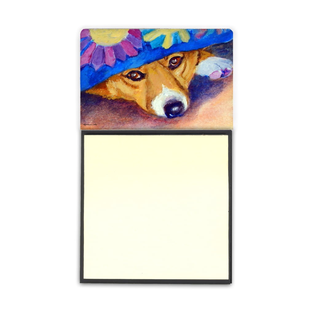 7433SN Peek-A-Boo Corgi Sticky Note Holder