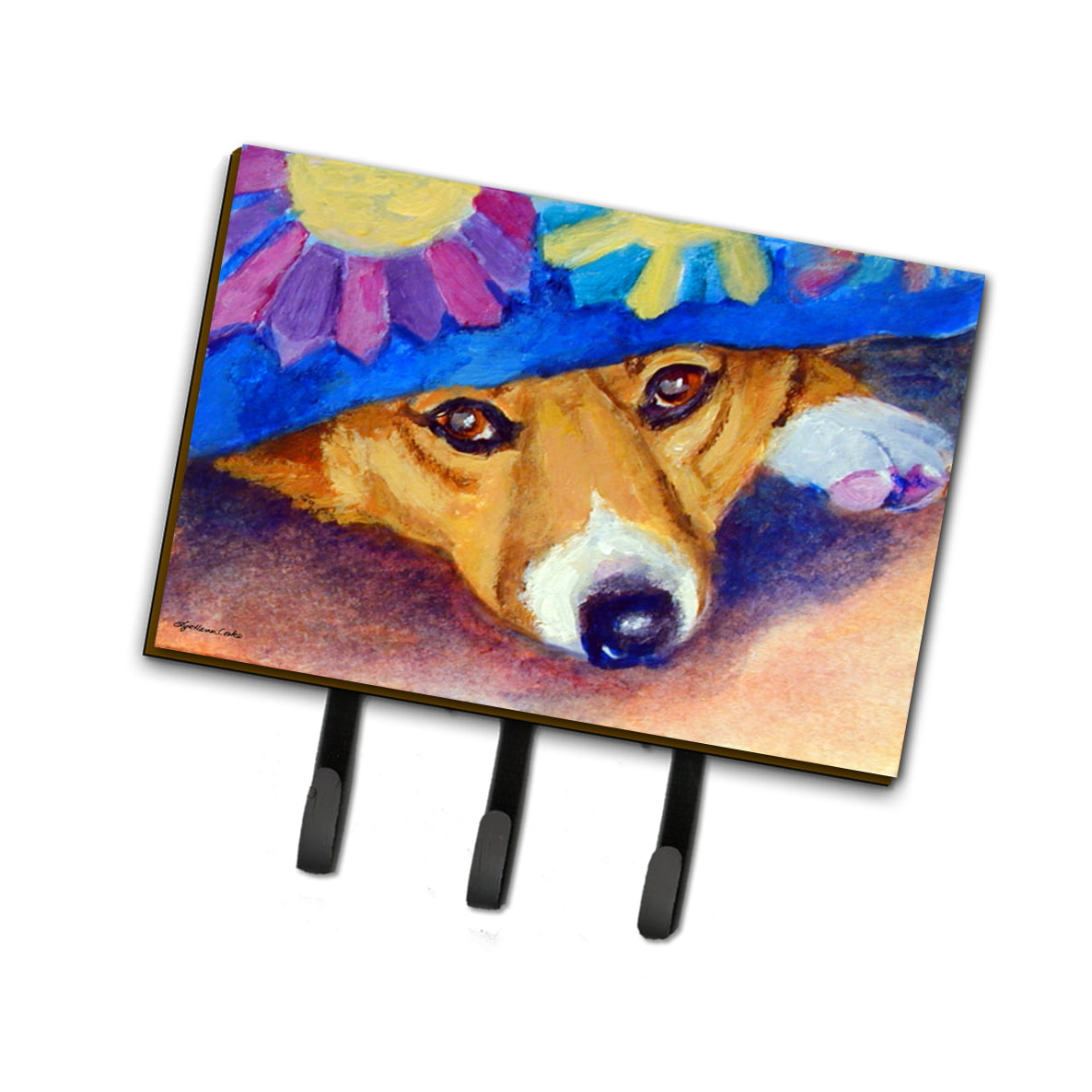 Peek-A-Boo Corgi Leash or Key Holder