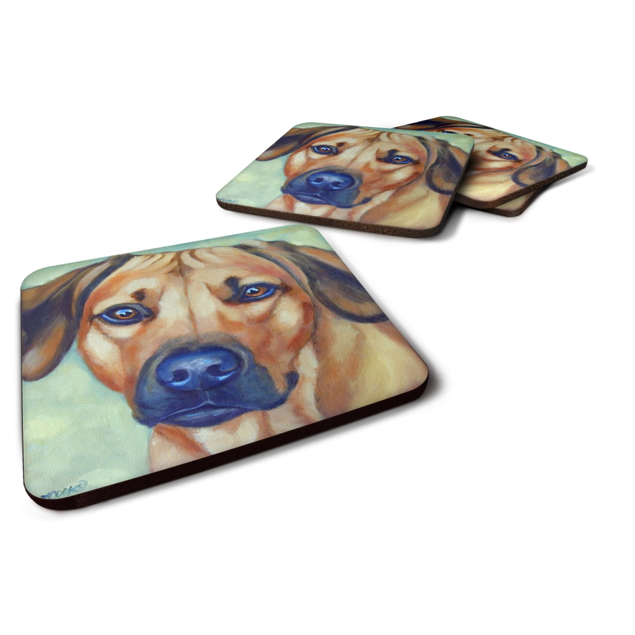 Picture of Carolines Treasures 7437FC Rhodesian Ridgeback Foam Coasters