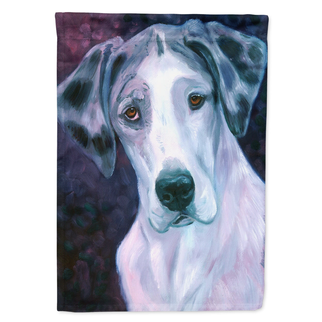Curious Great Dane Garden Size Flag
