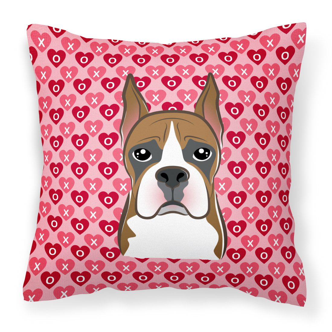 Boxer Hearts Fabric Decorative Pillow