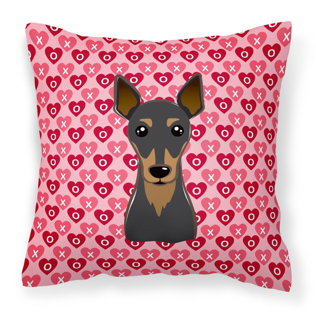 Min Pin Hearts Fabric Decorative Pillow