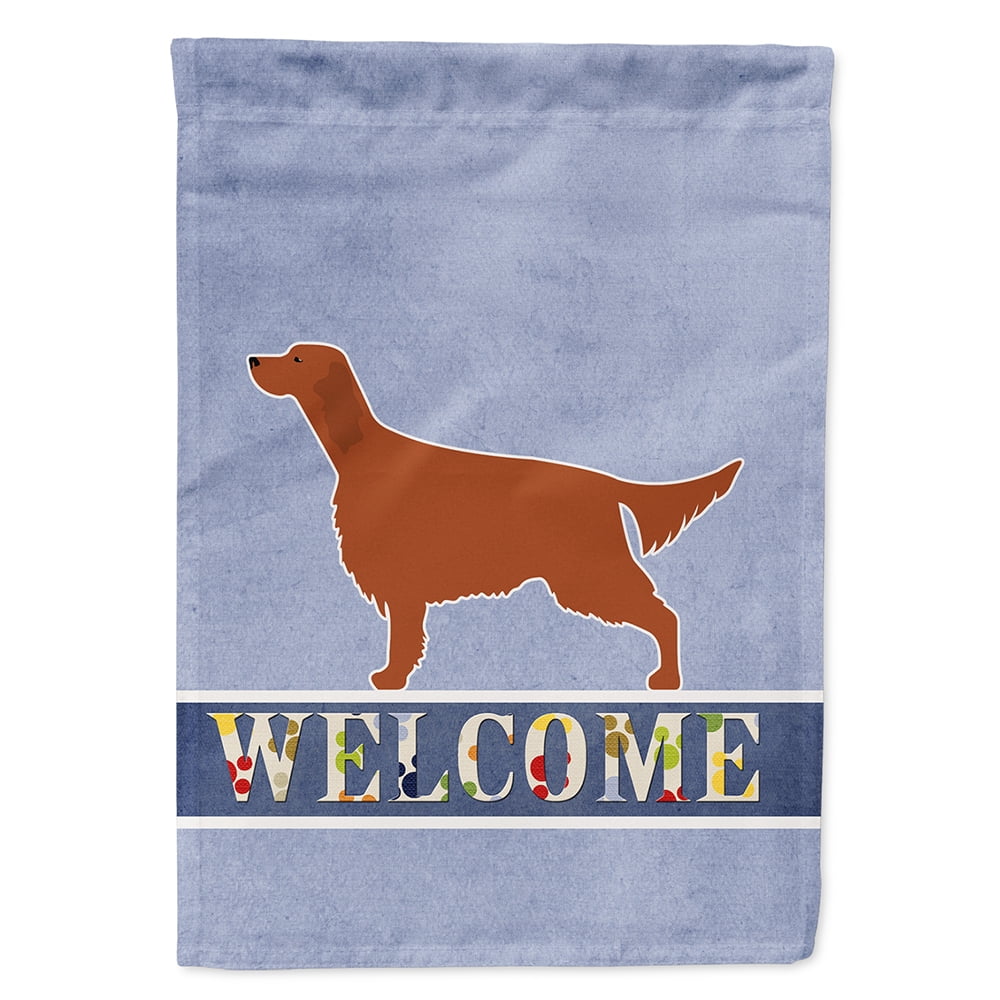 Irish Setter Welcome Flag Canvas House Size