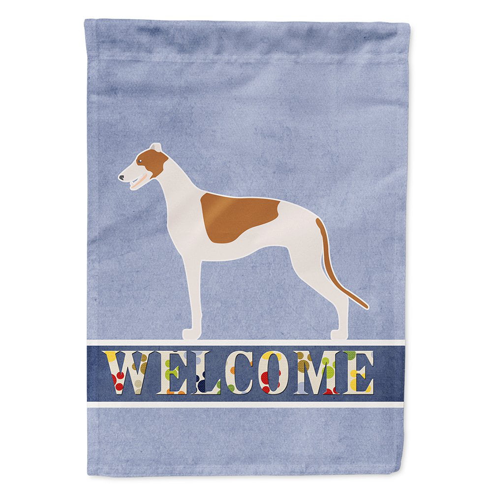 Greyhound Welcome Flag Canvas House Size